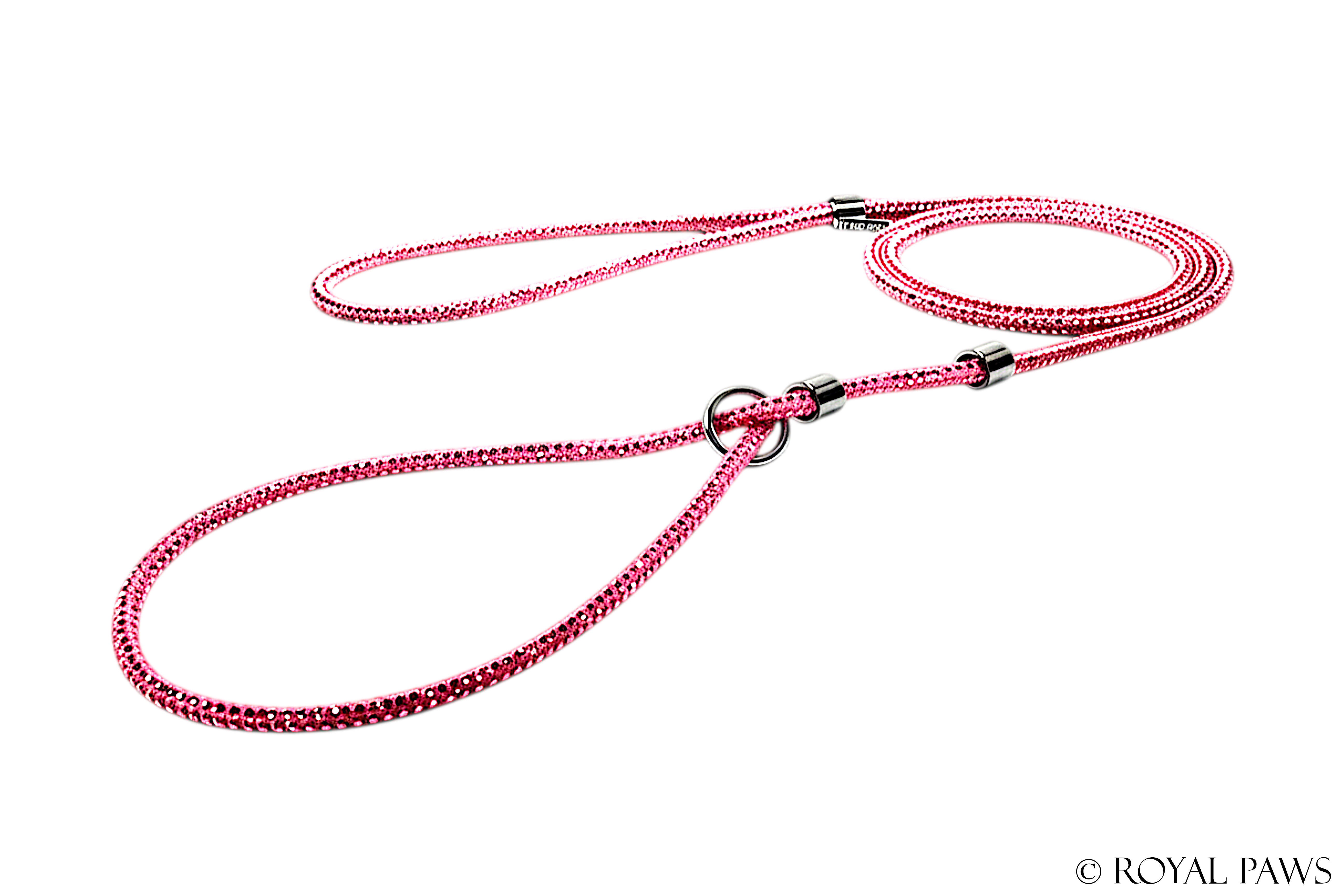 CRYSTAL REGULAR LEASH "ROSE"