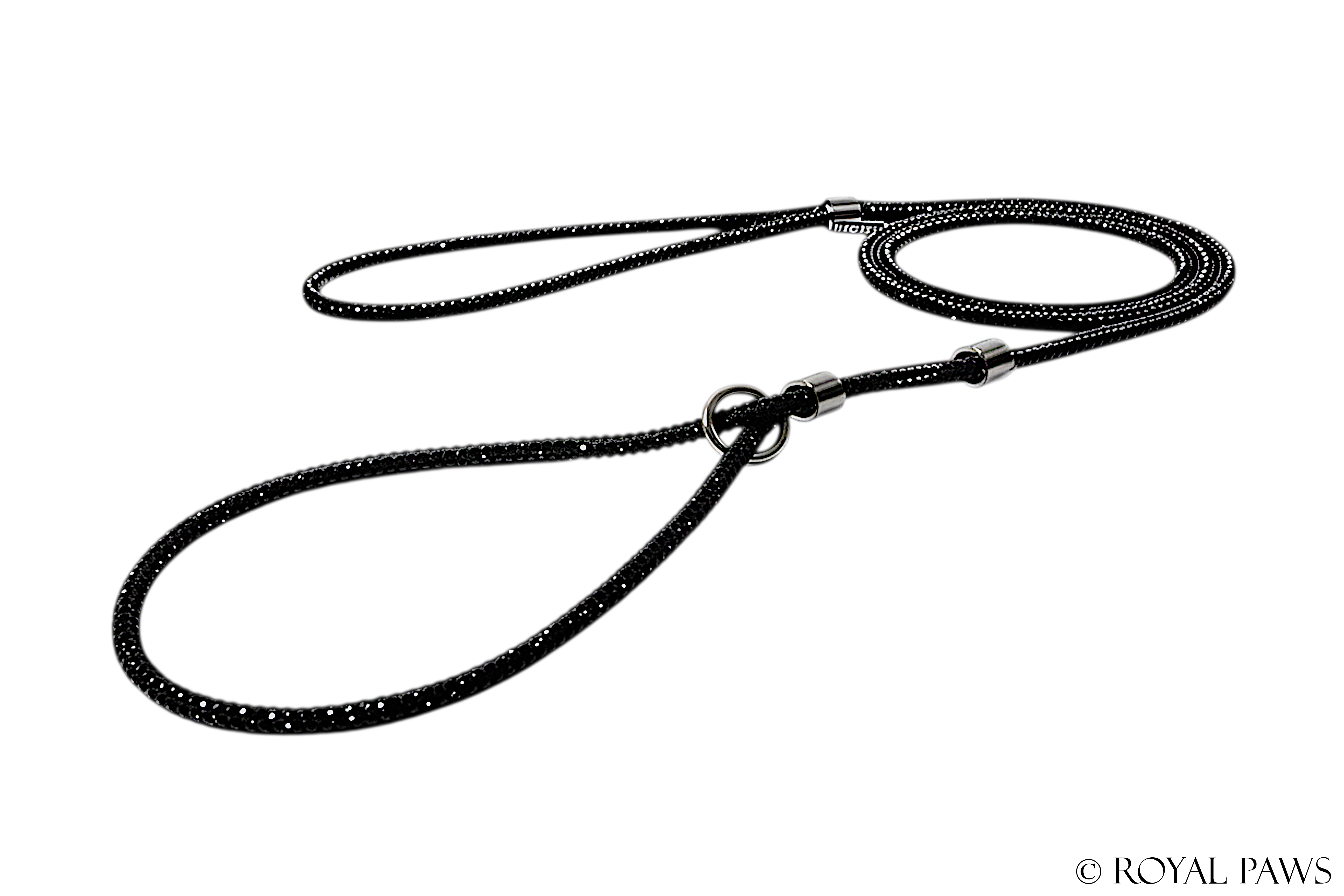 CRYSTAL REGULAR LEASH "BLACK"
