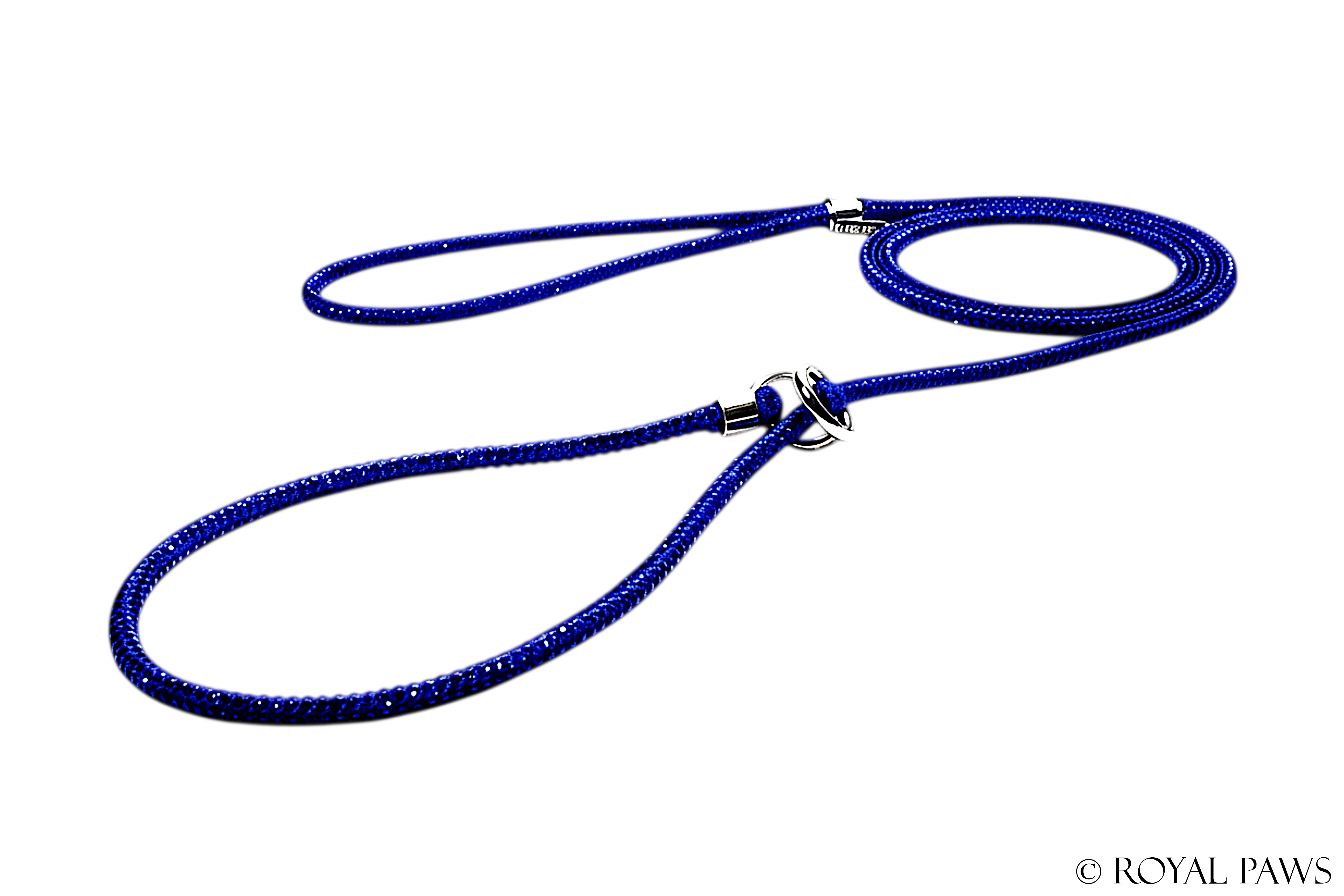 CRYSTAL SLIP LEASH "BLUE"
