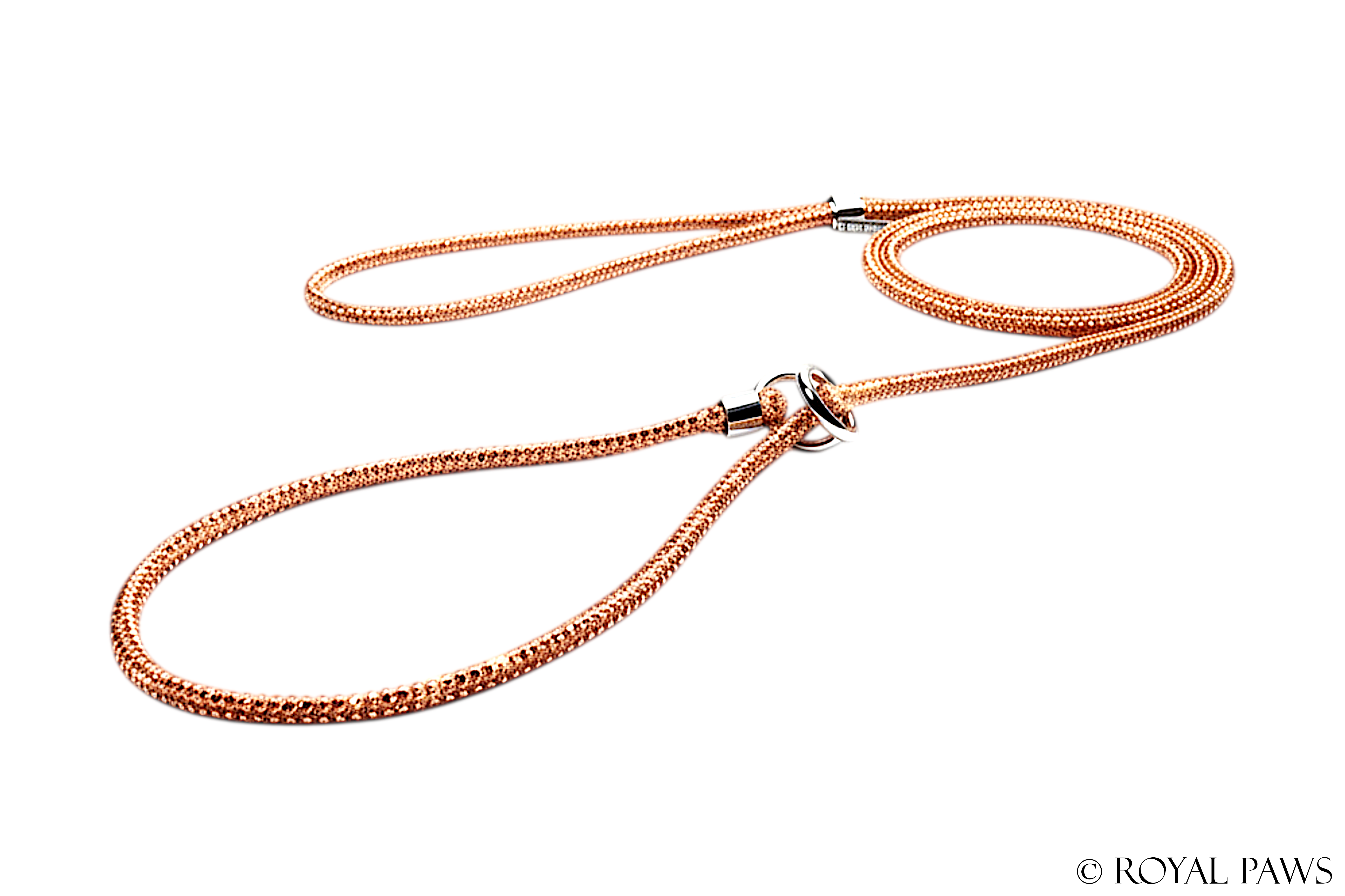 CRYSTAL SLIP LEASH "GOLD"
