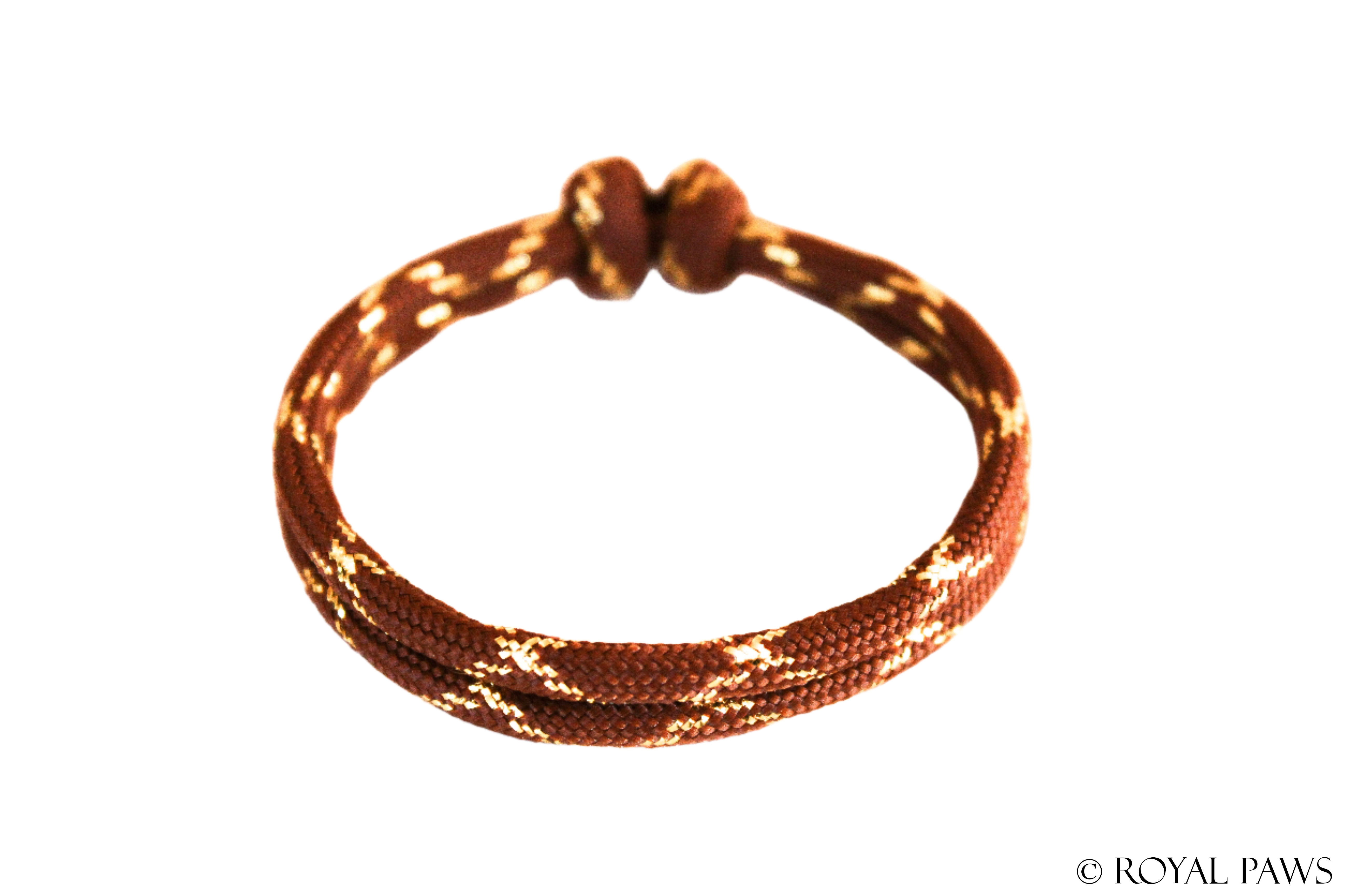 GLITTER PUPPY BAND "BRAUN/GOLD" - ROYAL PAWS Dog & Show Accessories