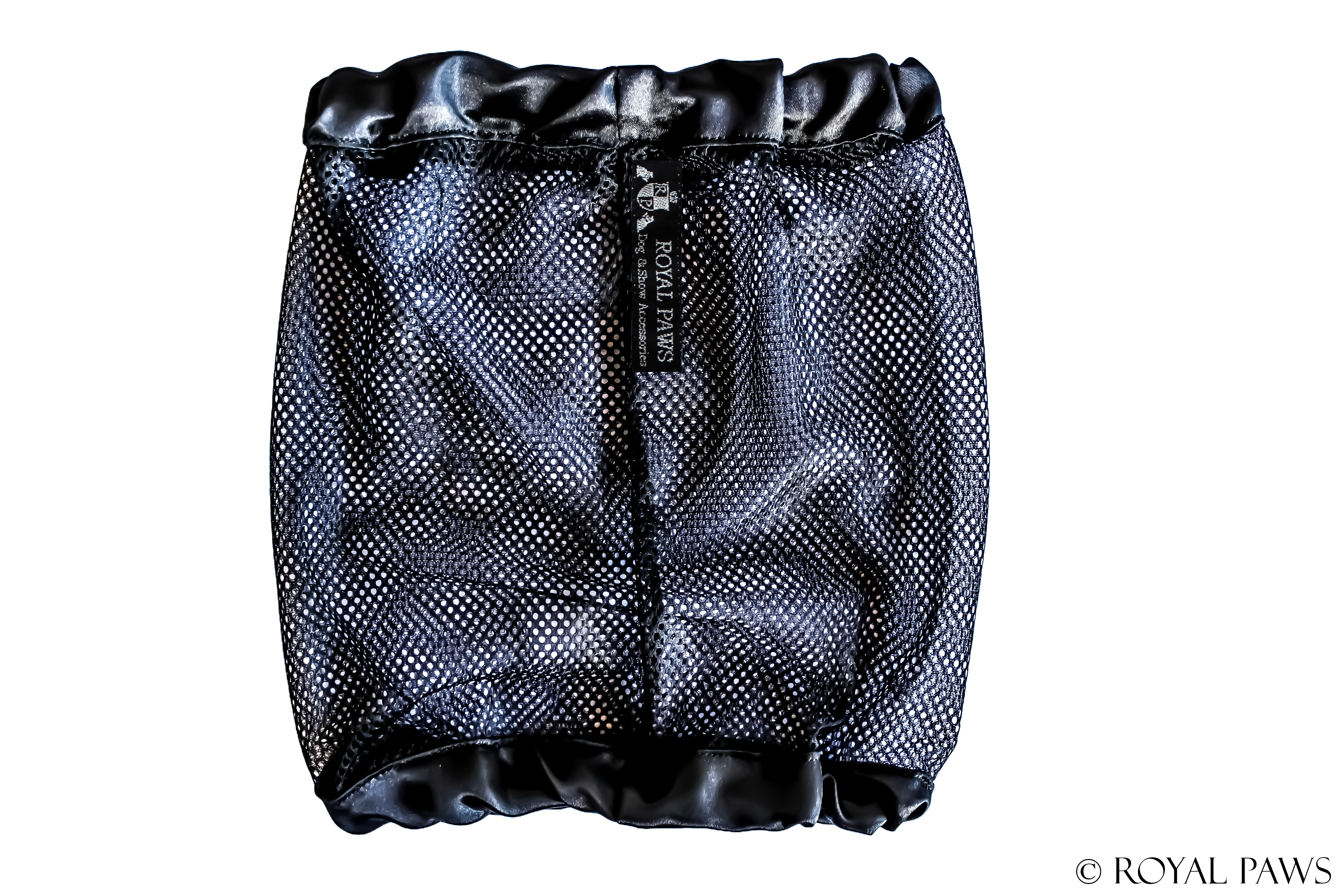 SHINE SNOOD MESH "SCHWARZ/SCHWARZ" - ROYAL PAWS Dog & Show Accessories