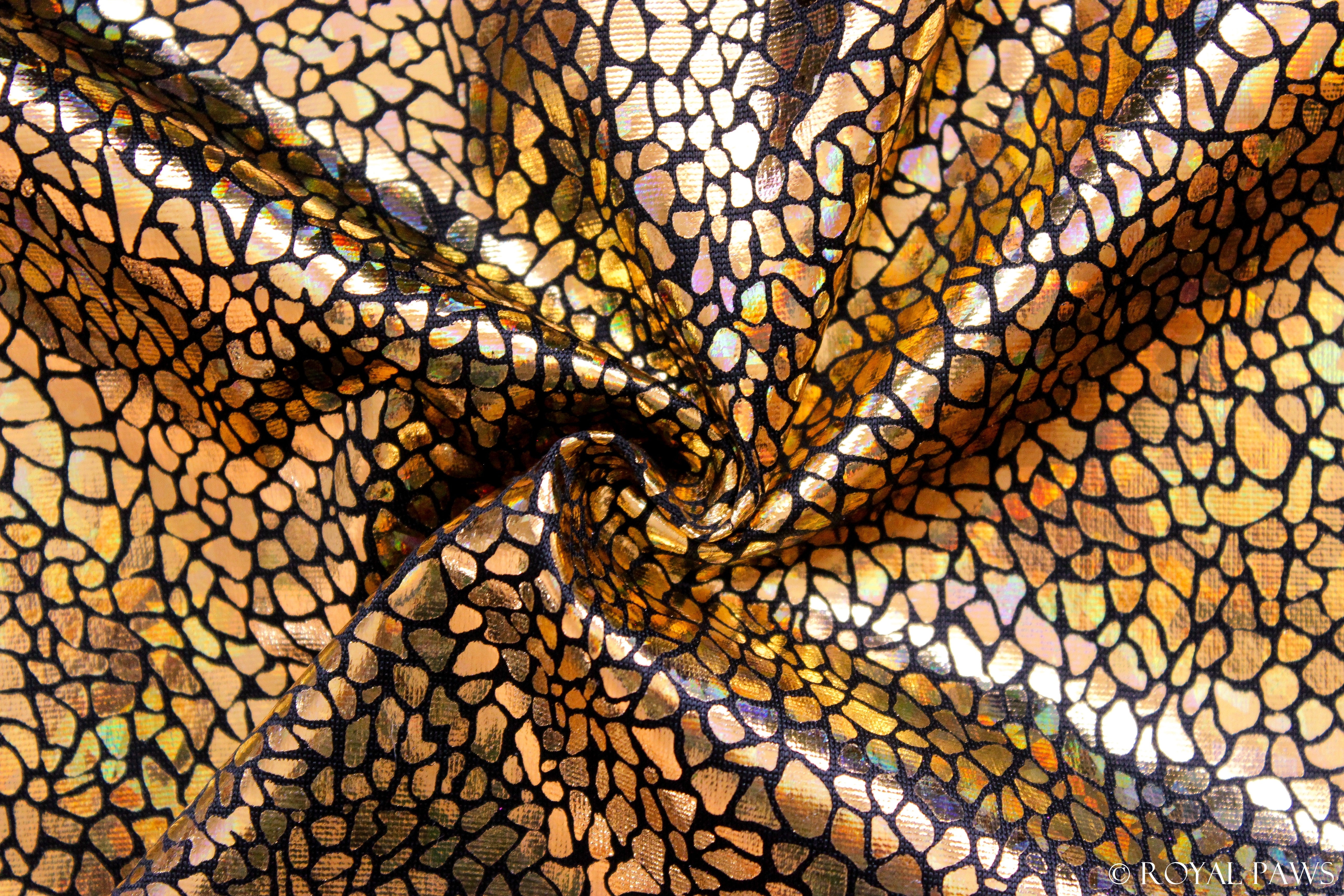 LIMITED EDITION DRY COAT MESH "MOSAIC" GOLD - ROYAL PAWS Dog & Show Accessories