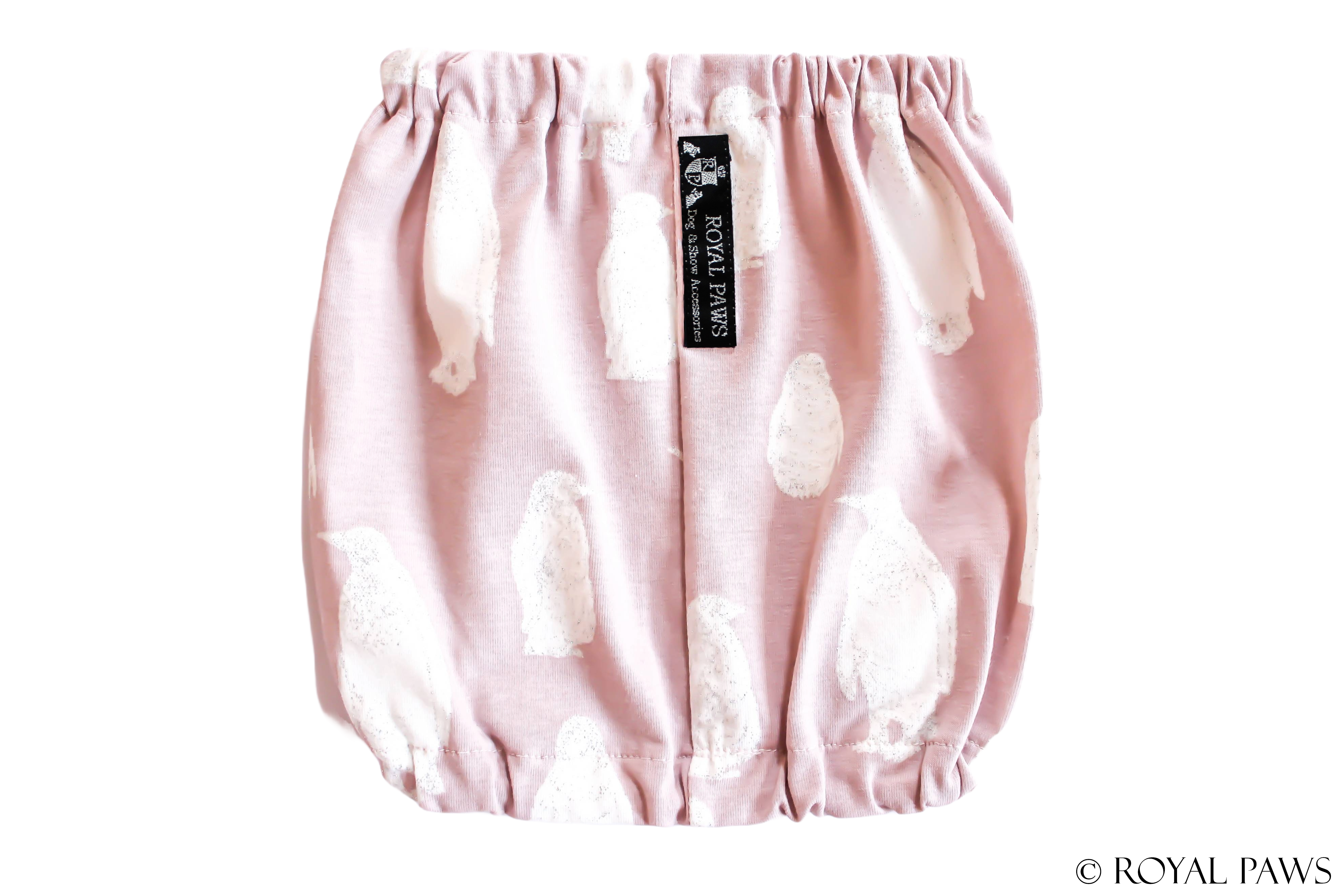 SAMPLE SALE % COMFORT SNOOD "FROSTY PINGUIN" - ROYAL PAWS Dog & Show Accessories