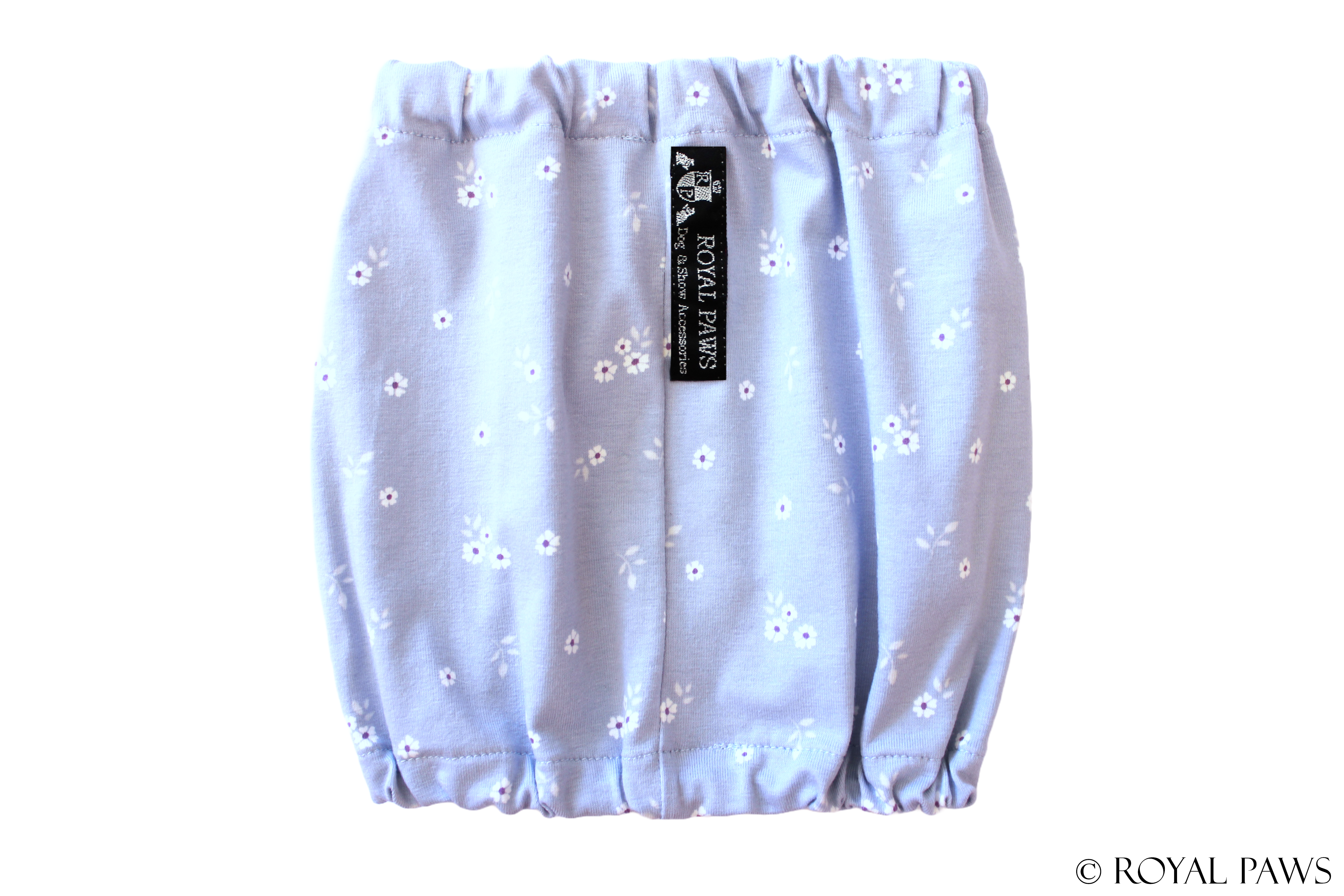 SAMPLE SALE % COMFORT SNOOD "BLOOMING MEADOW" HELLBLAU