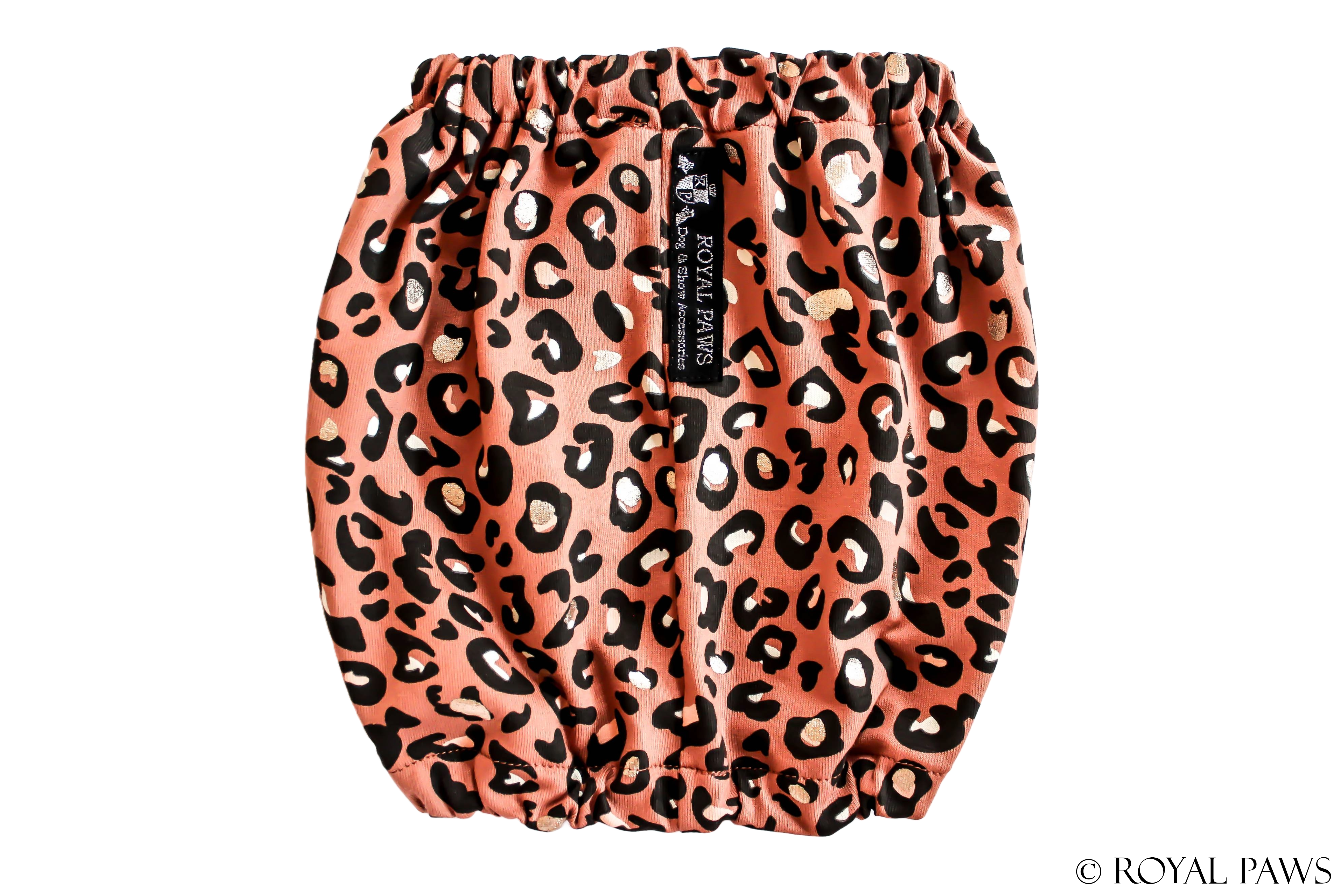 SAMPLE SALE % COMFORT SNOOD "WILD STYLE LEOPARD" BRAUN - ROYAL PAWS Dog & Show Accessories