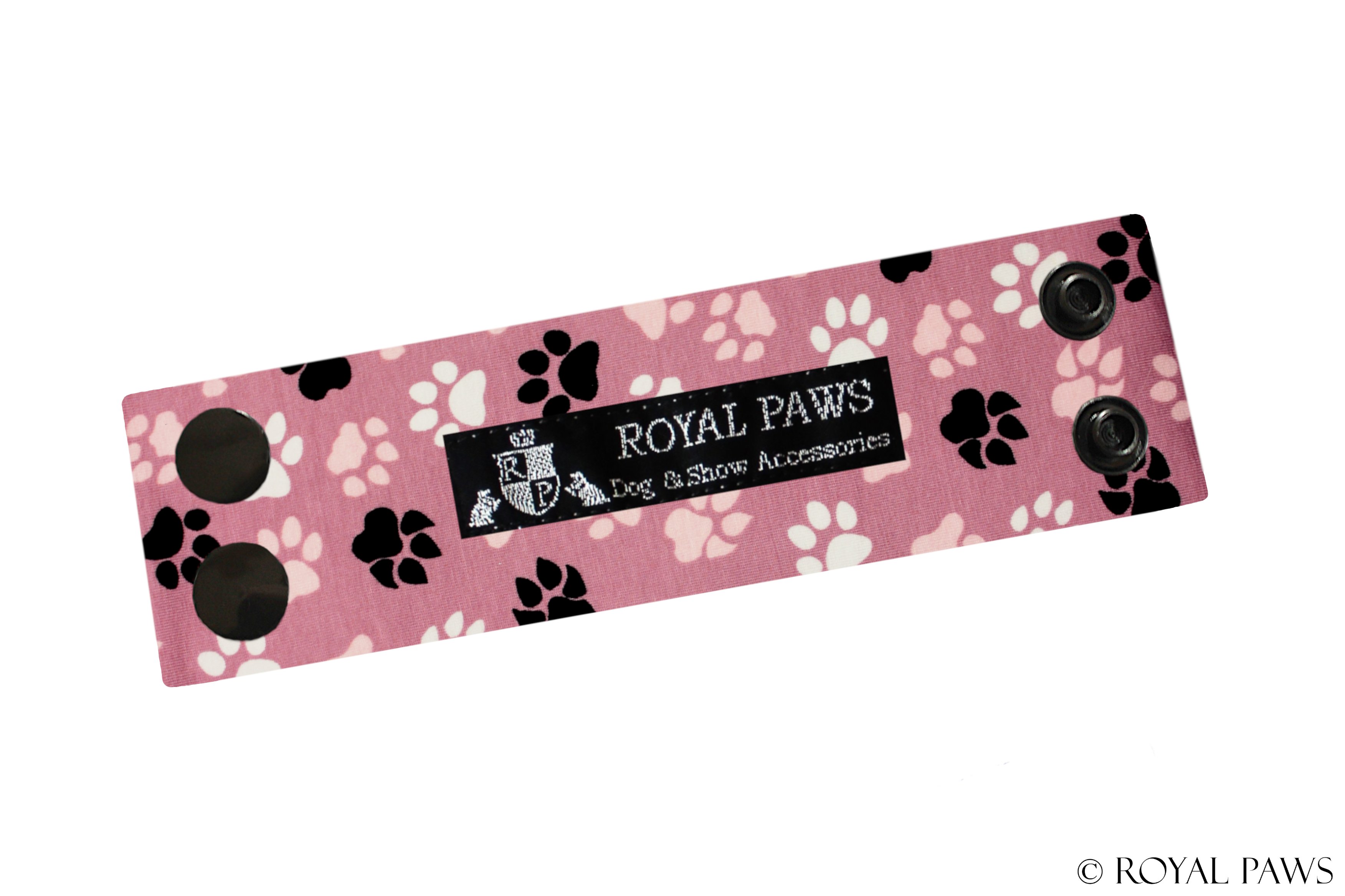 COMFORT SNOOD STRAP "PAWS" BERRY