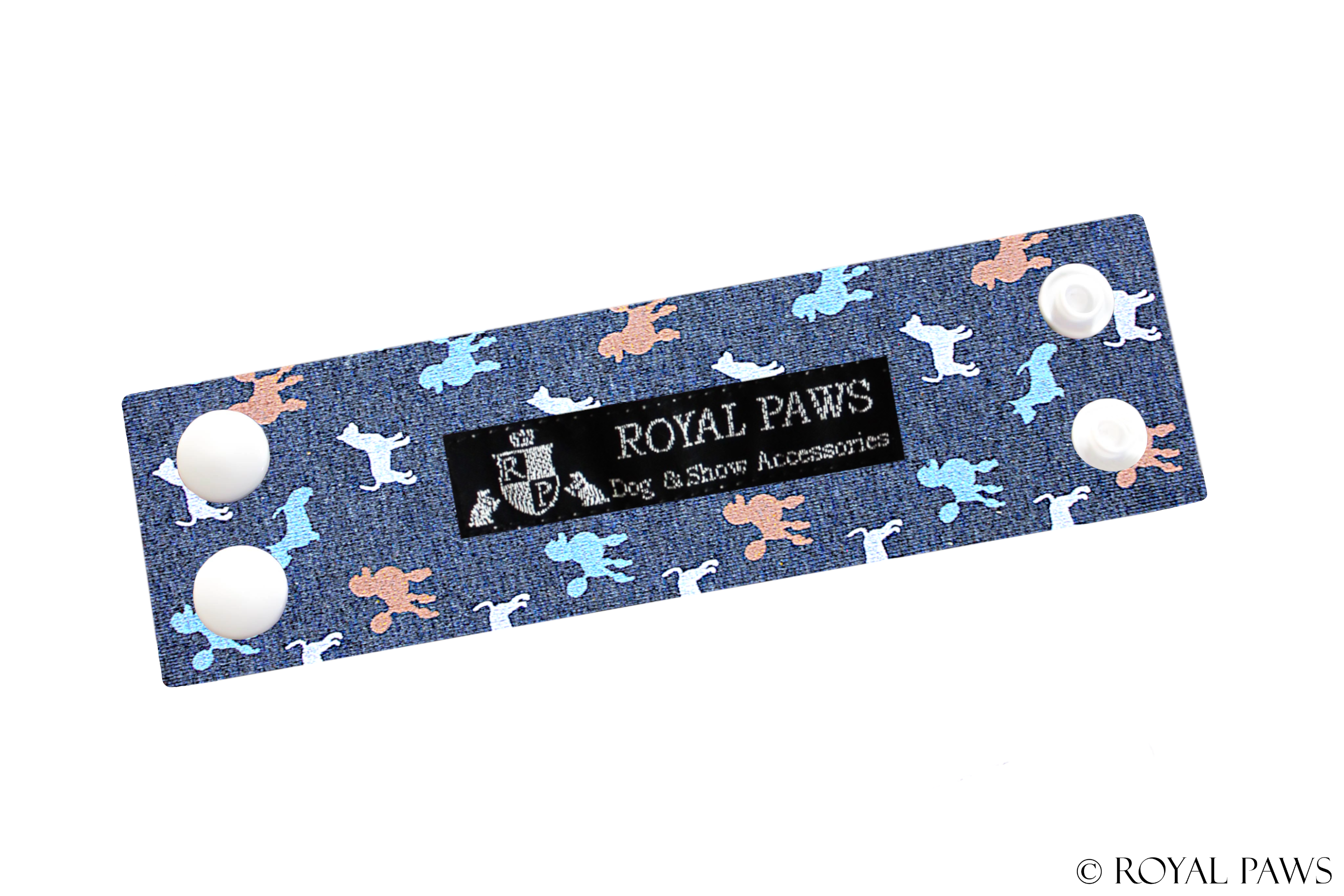 COMFORT SNOOD STRAP “SHOW DOGS” BLUE