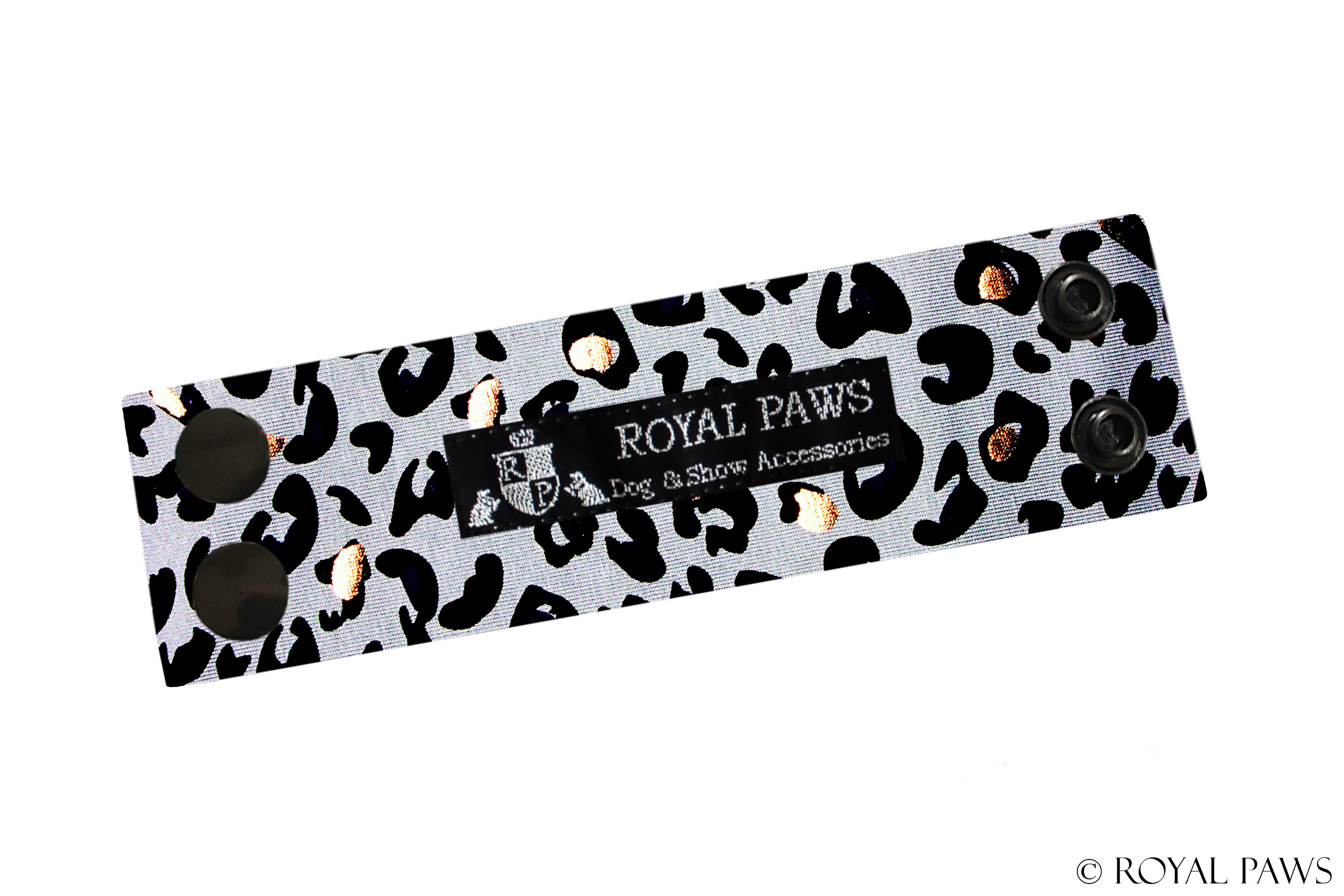 COMFORT SNOOD STRAP "WILD STYLE LEOPARD" BLUE