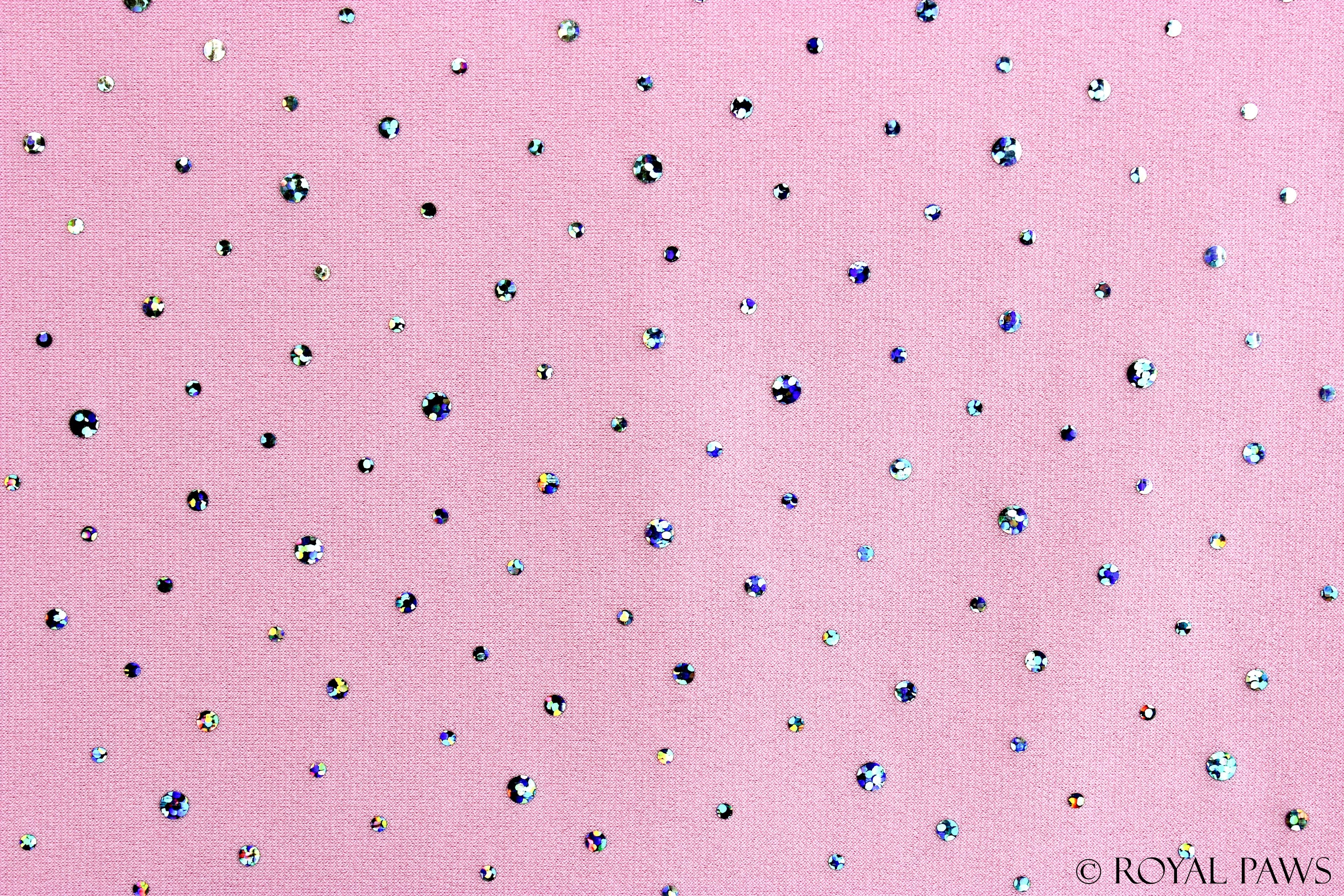 GLITTER DRY COAT MESH "ROSA/SILBER" - ROYAL PAWS Dog & Show Accessories