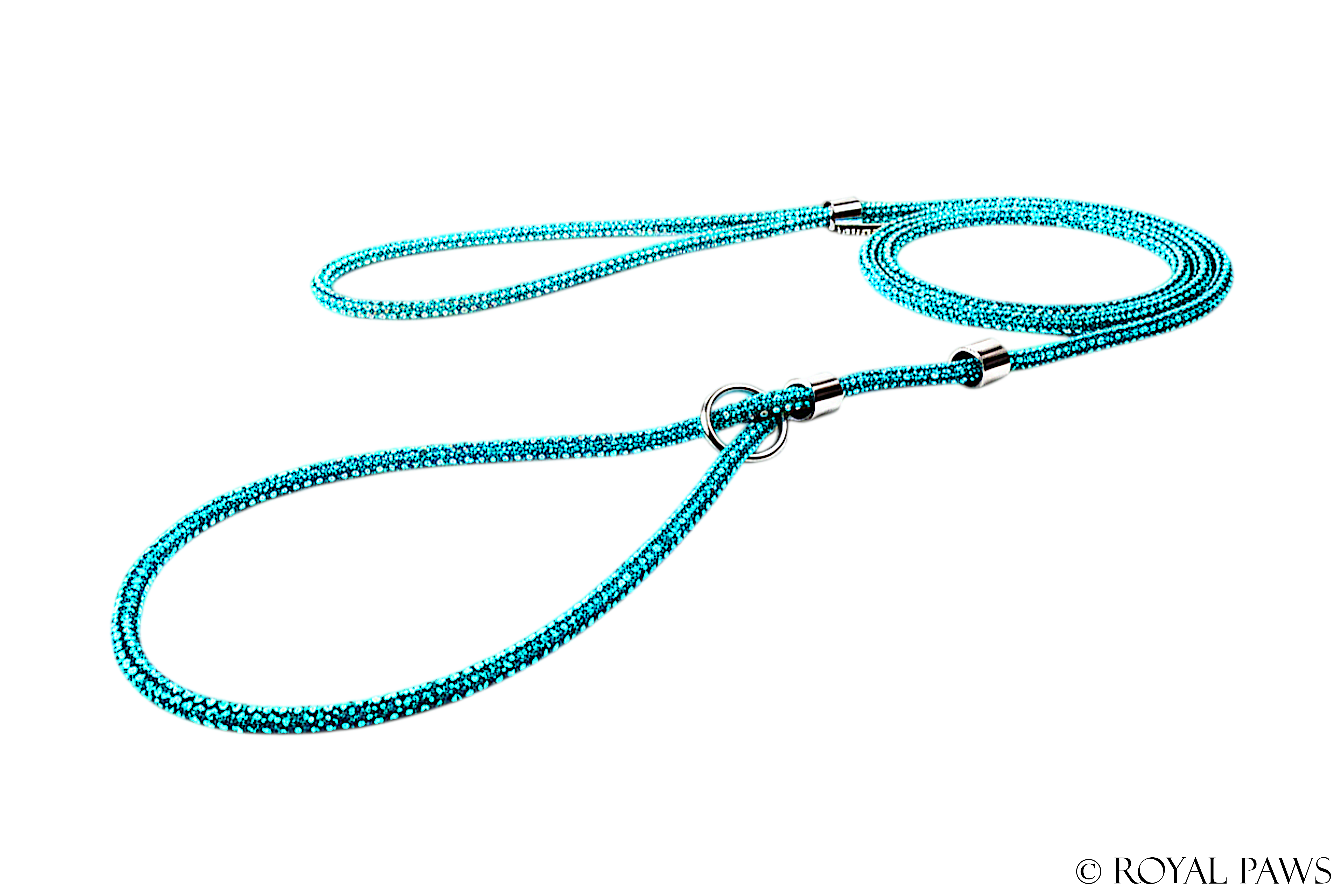 CRYSTAL REGULAR LEASH "TURQUOISE"
