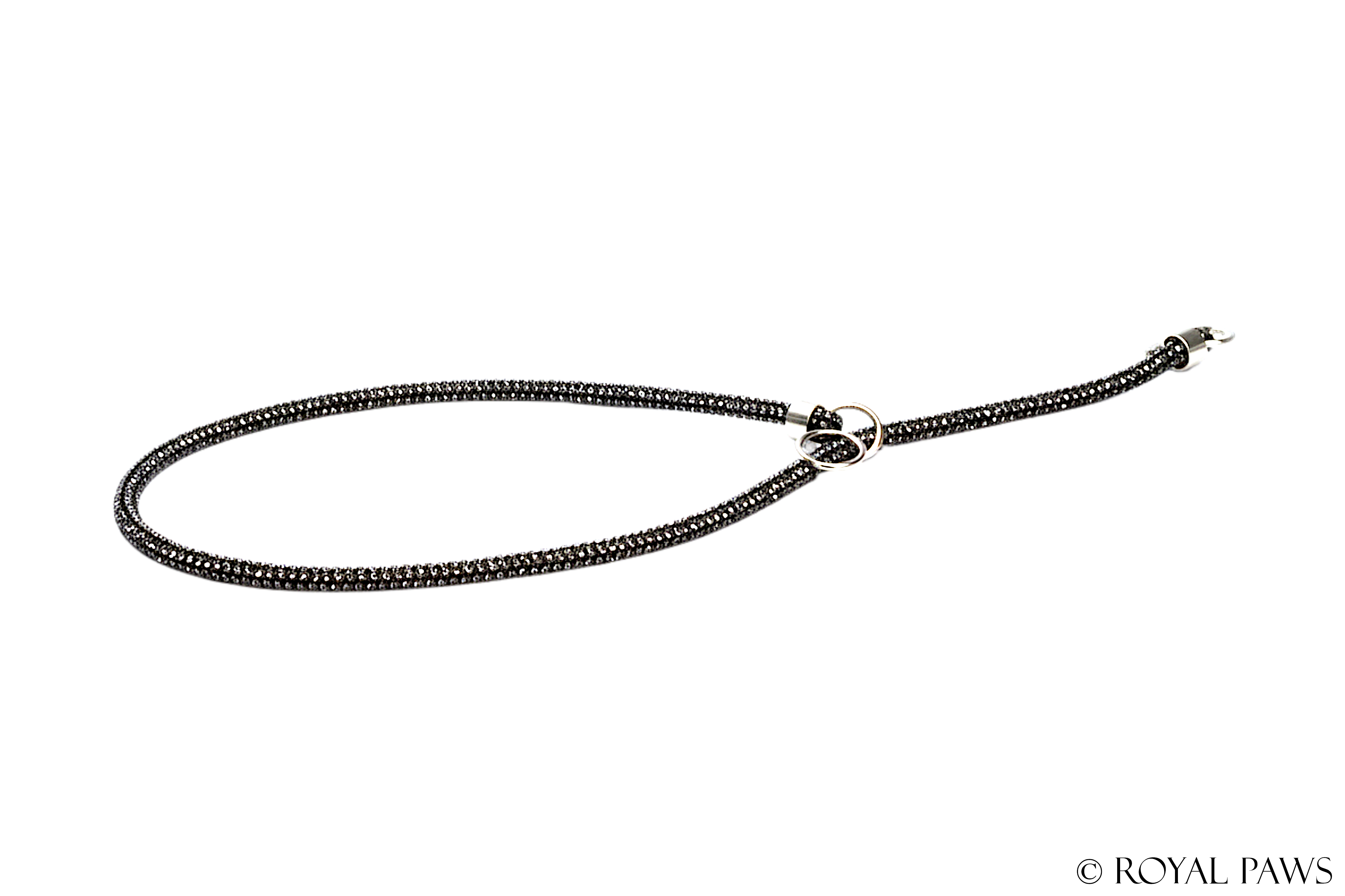 CRYSTAL SLIP COLLAR "GREY"