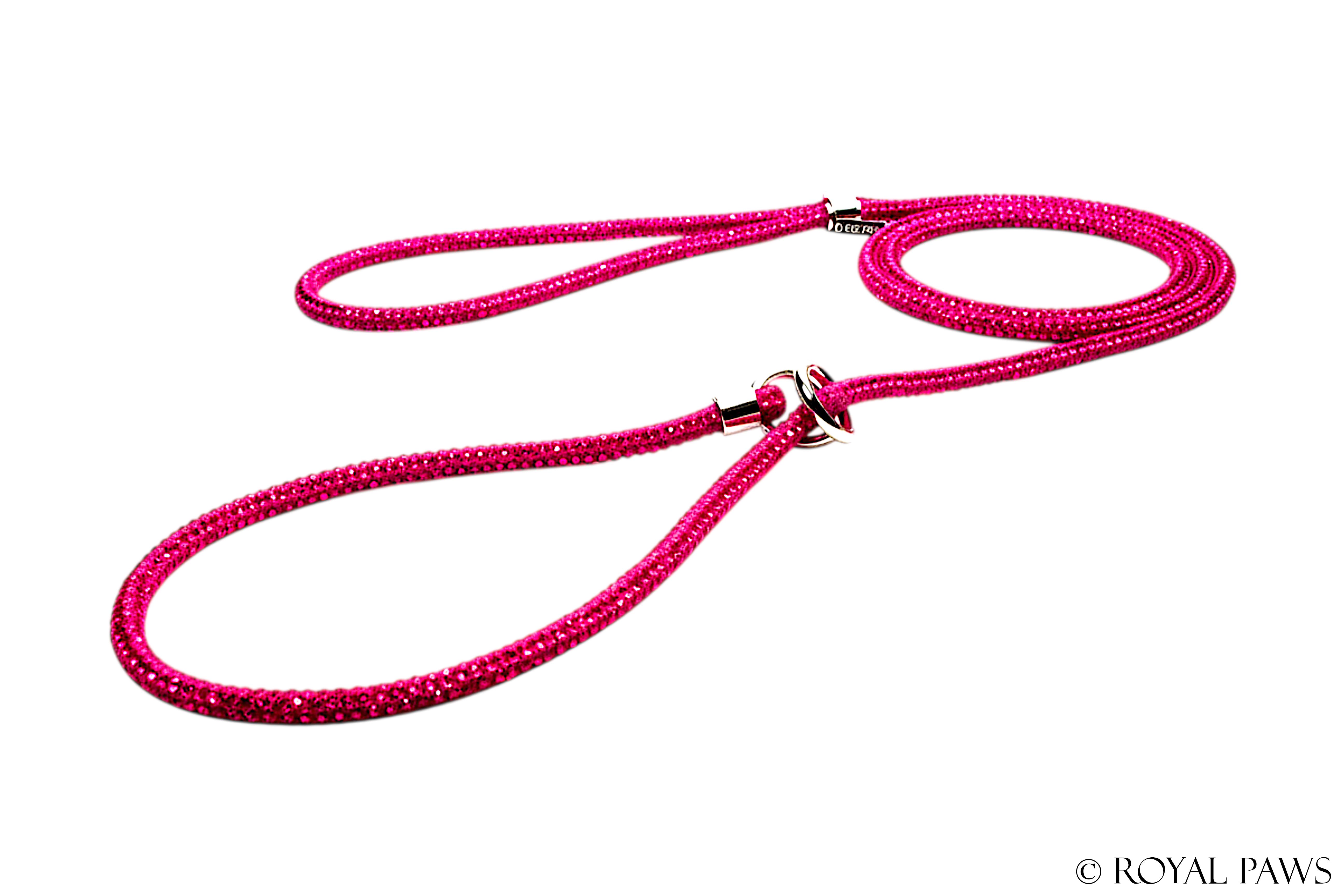 CRYSTAL SLIP LEASH "PINK"