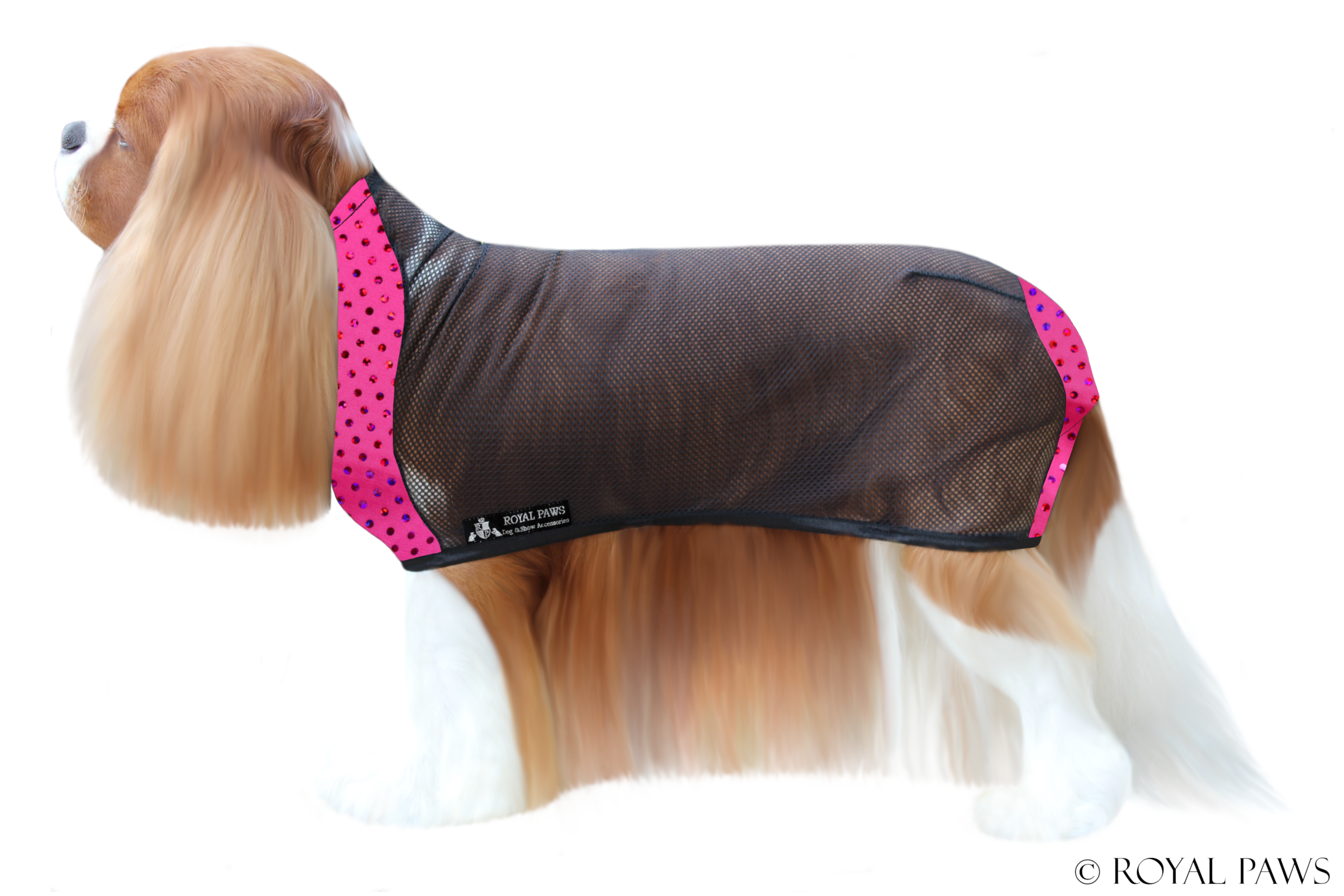 GLAMOUR DRY COAT MESH "PINK" - ROYAL PAWS Dog & Show Accessories