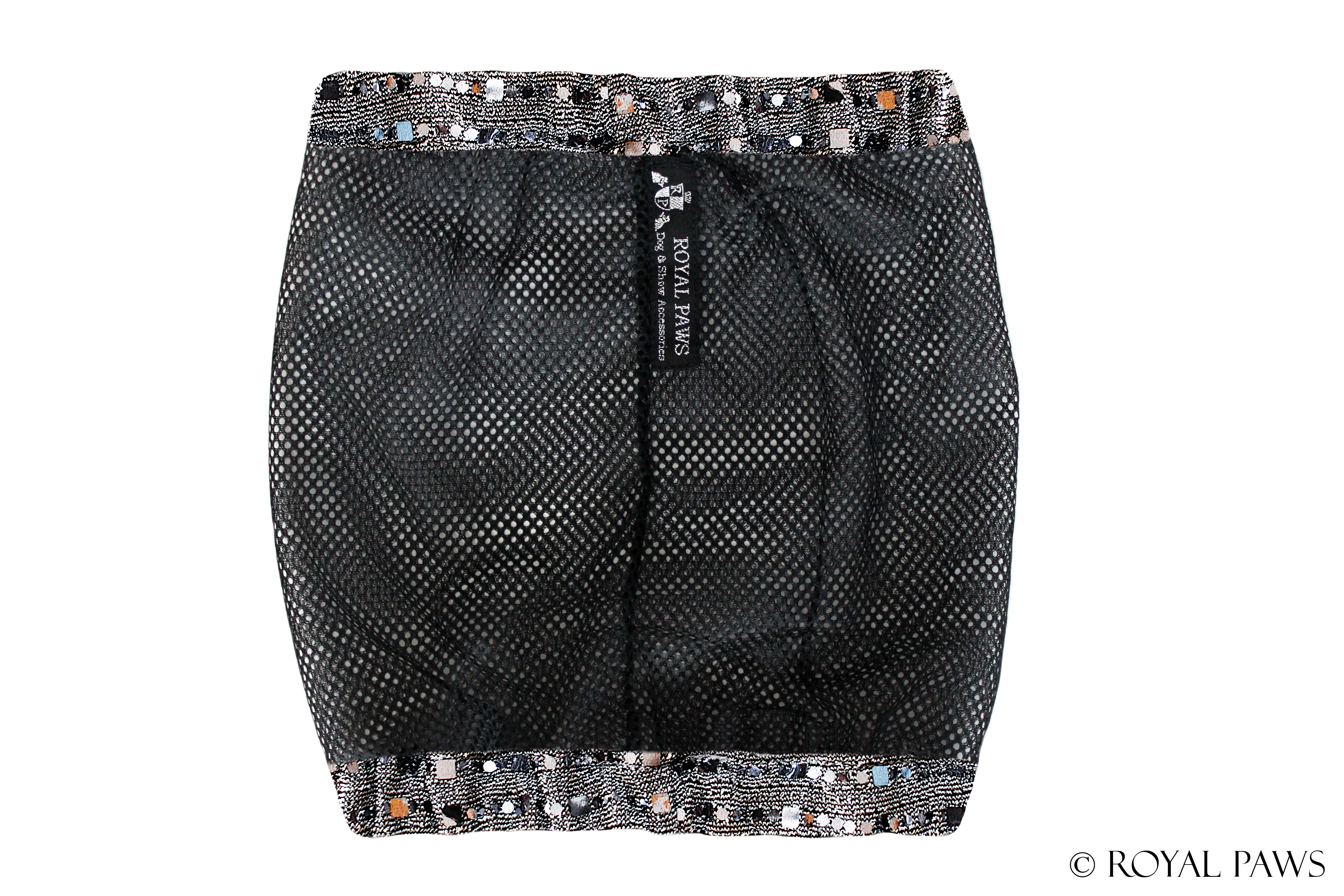 EXCLUSIV SNOOD MESH "SILVER FLASH LIGHT"