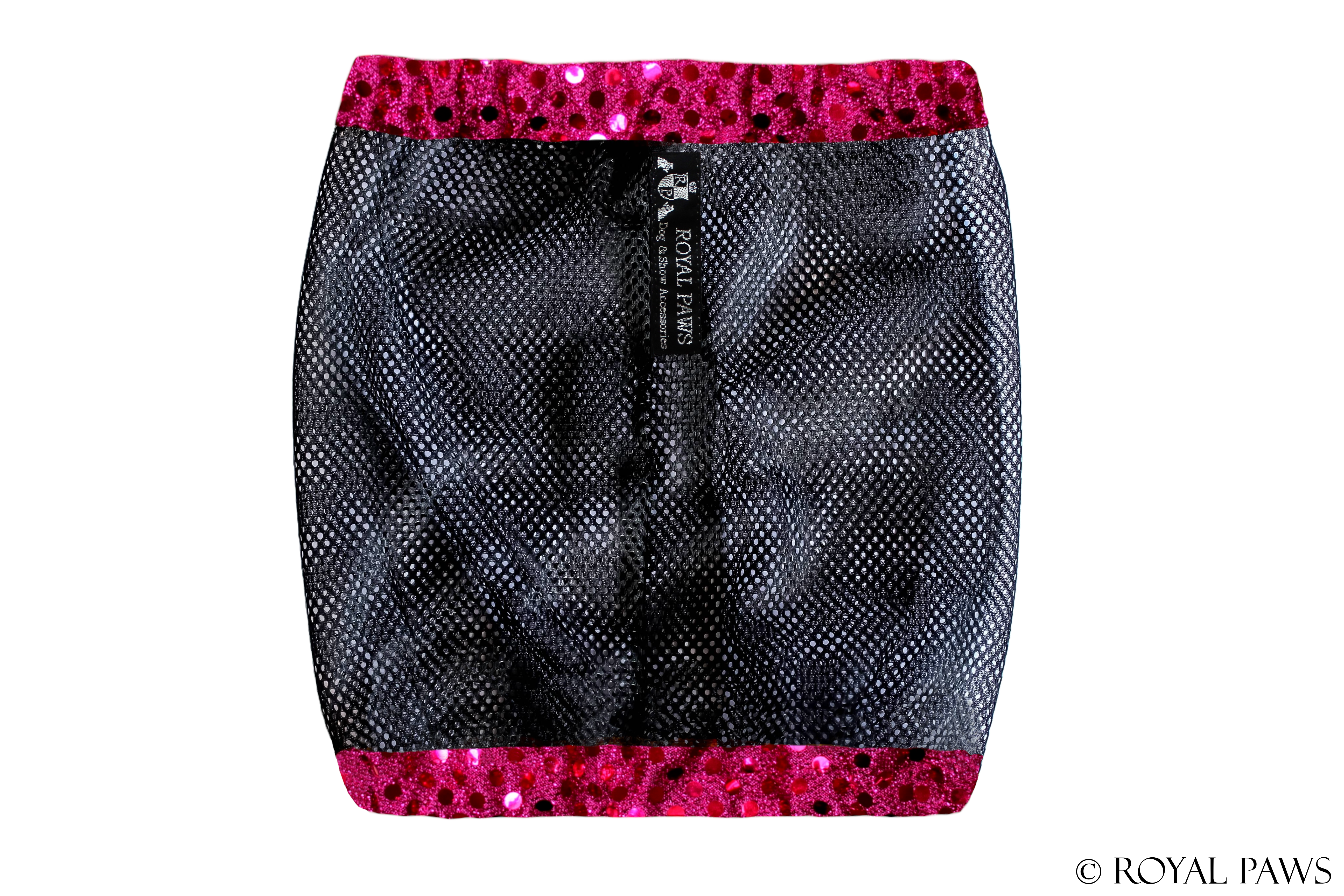 GLAMOUR SNOOD MESH "PINK/SCHWARZ"