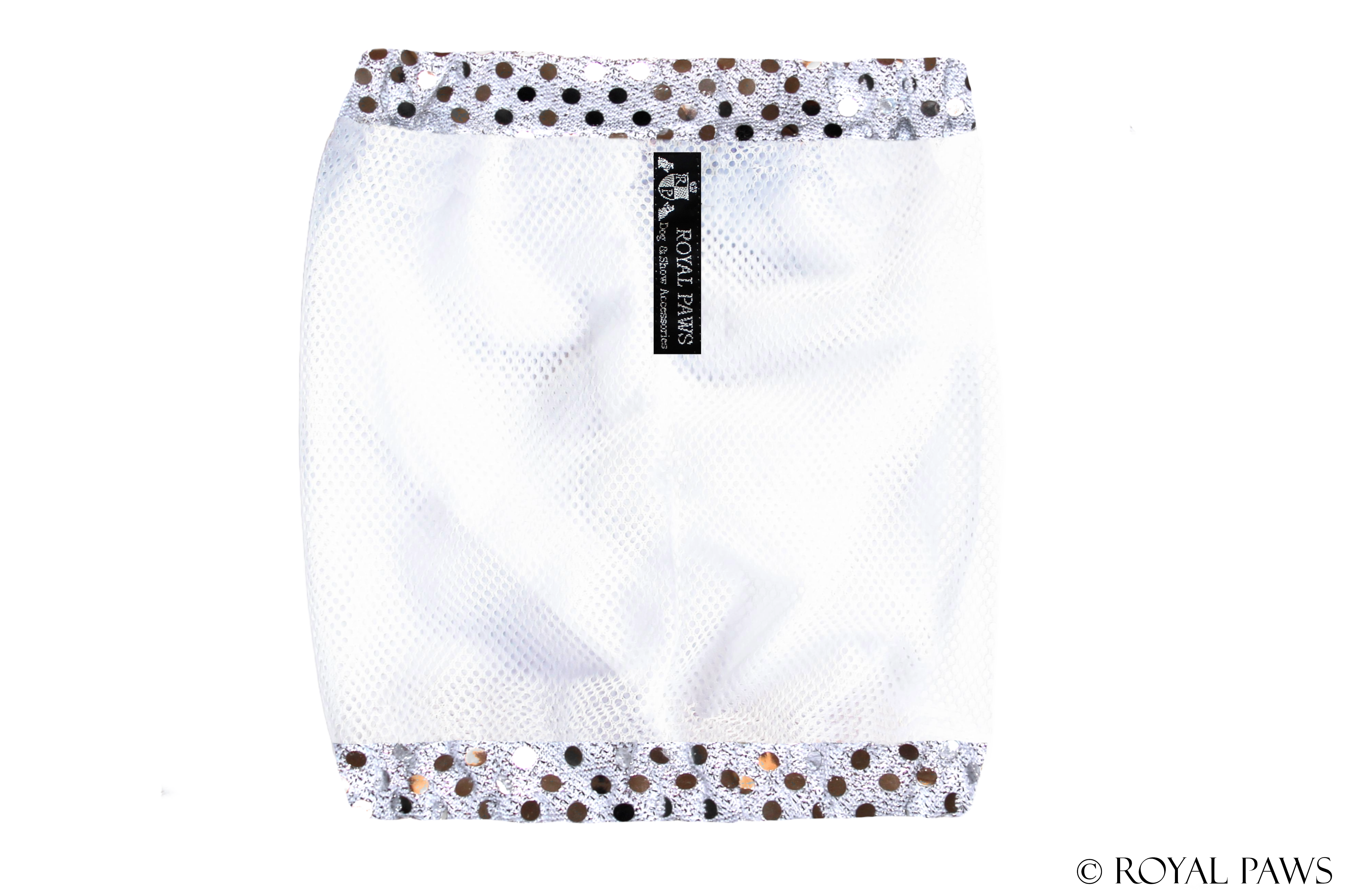 GLAMOUR SNOOD MESH "WEISS/WEISS"