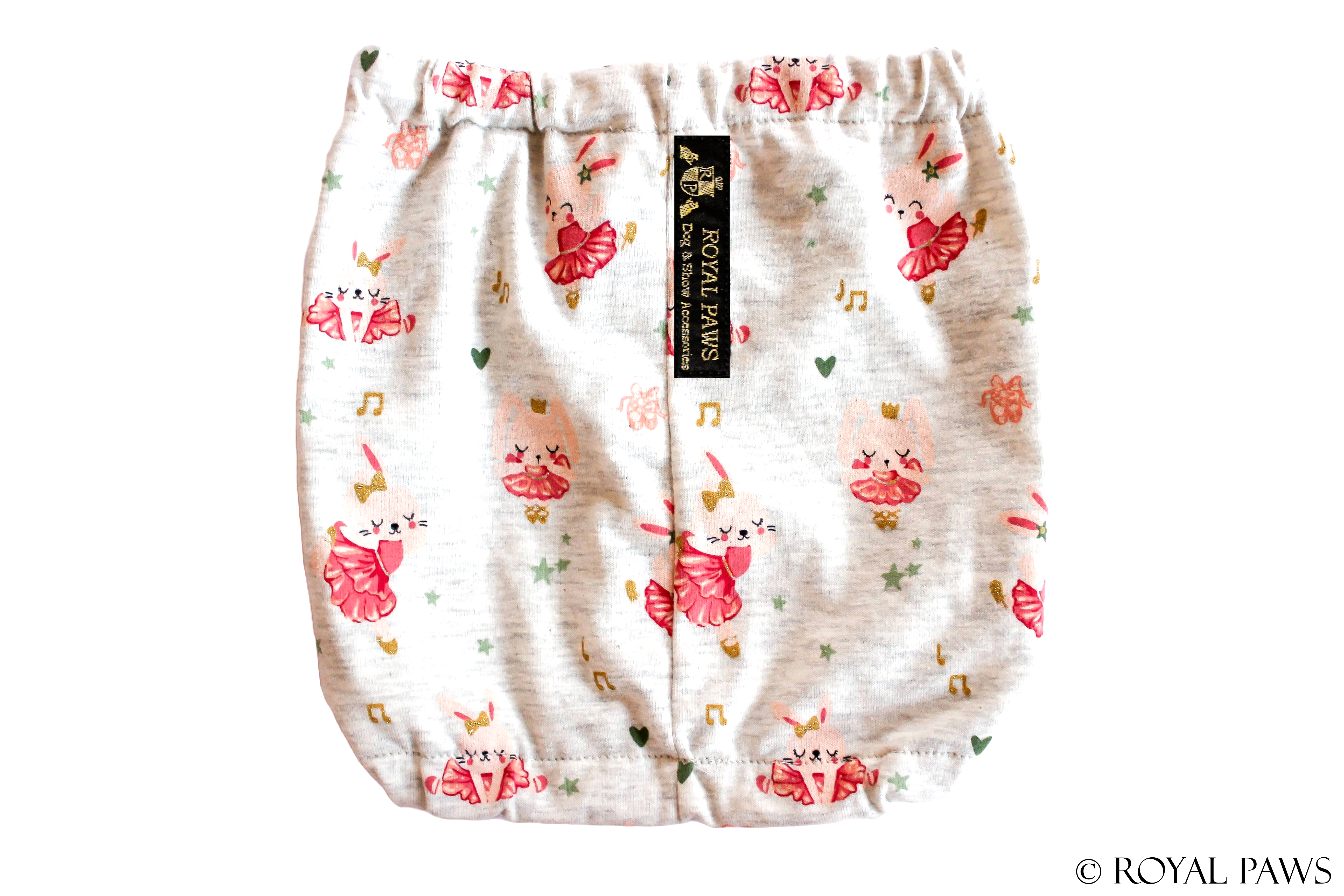 COMFORT SNOOD "SCARLET BALLERINA BUNNY" CREME - ROYAL PAWS Dog & Show Accessories