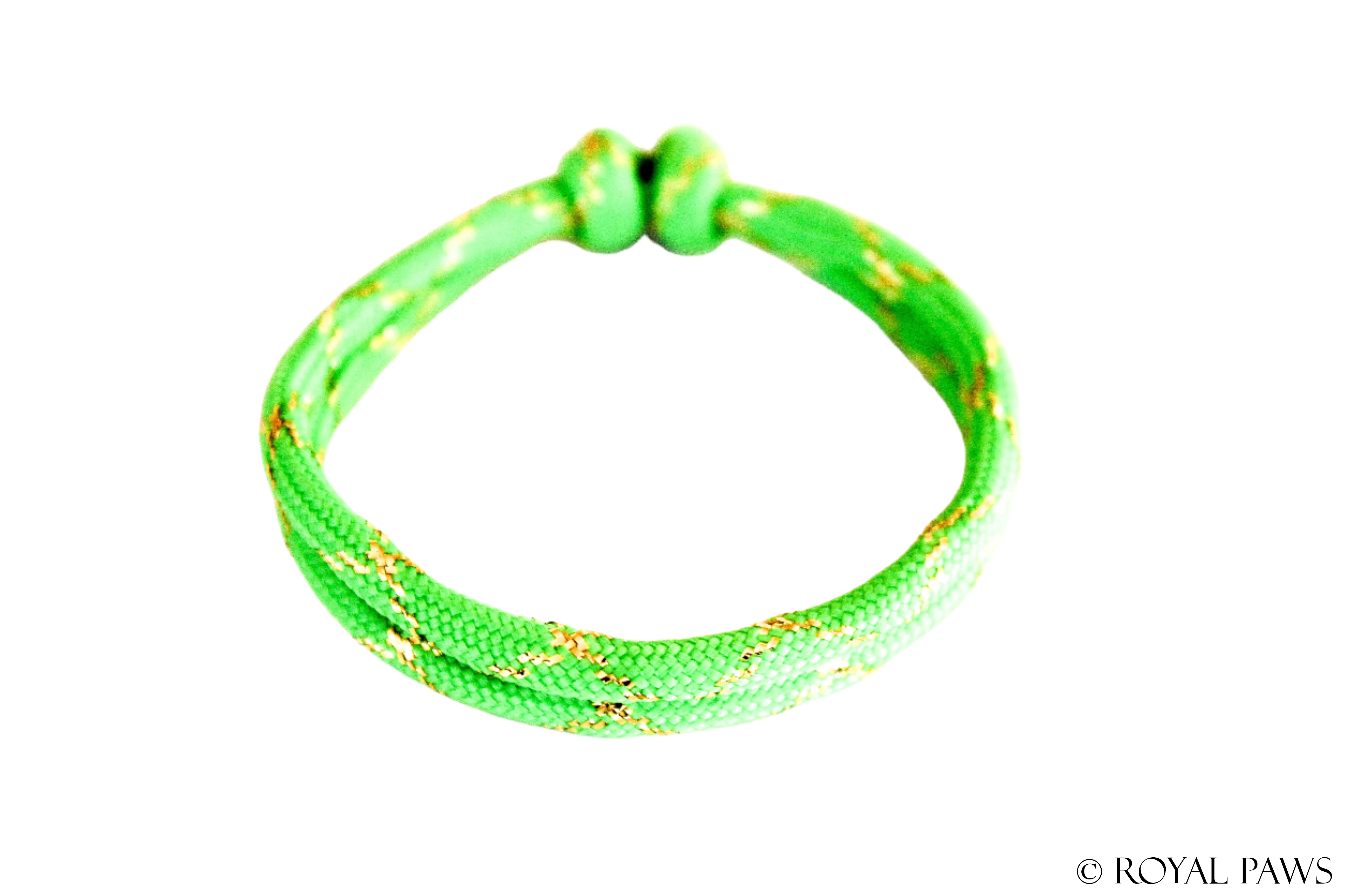 GLITTER PUPPY BAND "NEONGRÜN/GOLD" - ROYAL PAWS Dog & Show Accessories
