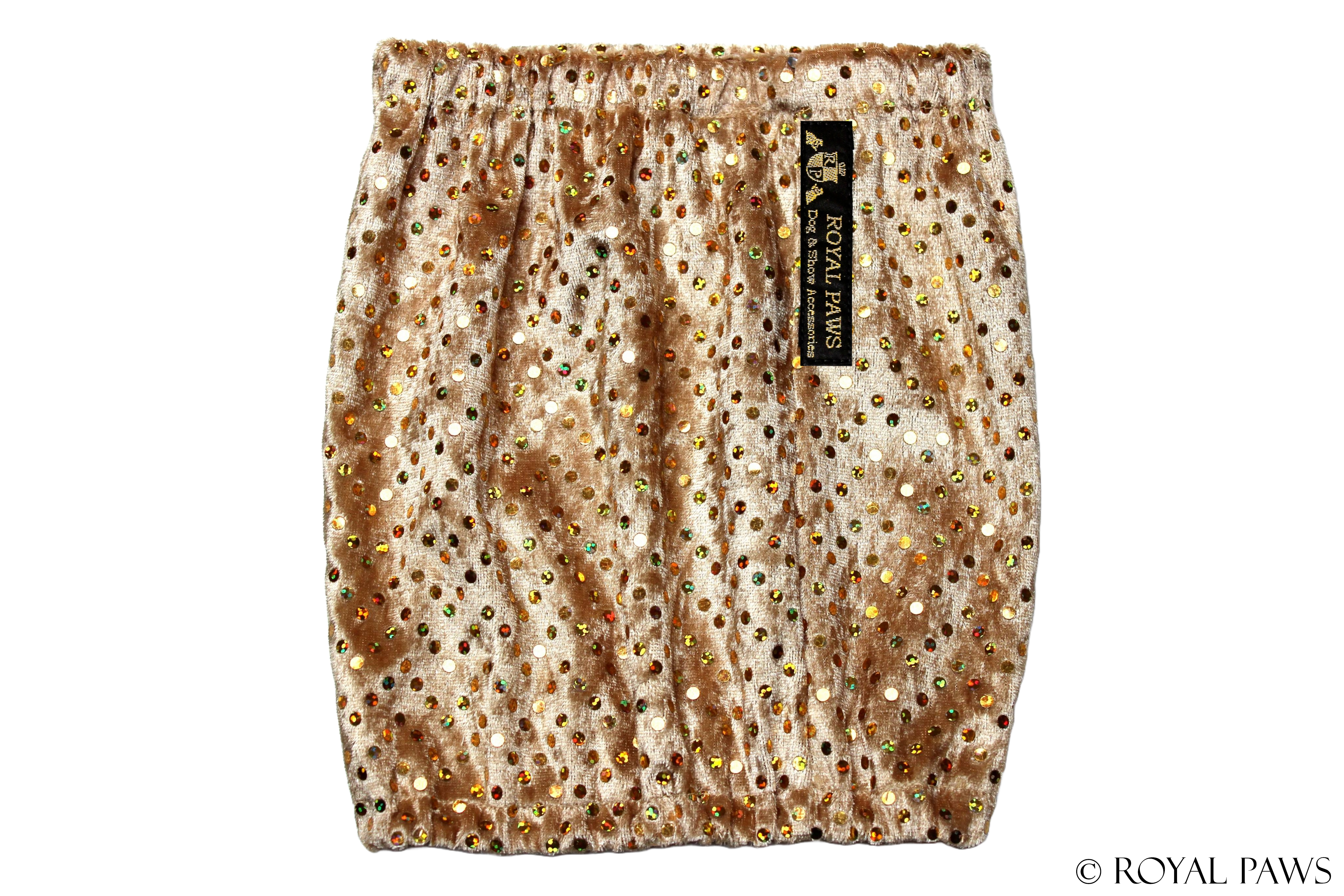 GLITTER SNOOD "GOLD" - ROYAL PAWS Dog & Show Accessories