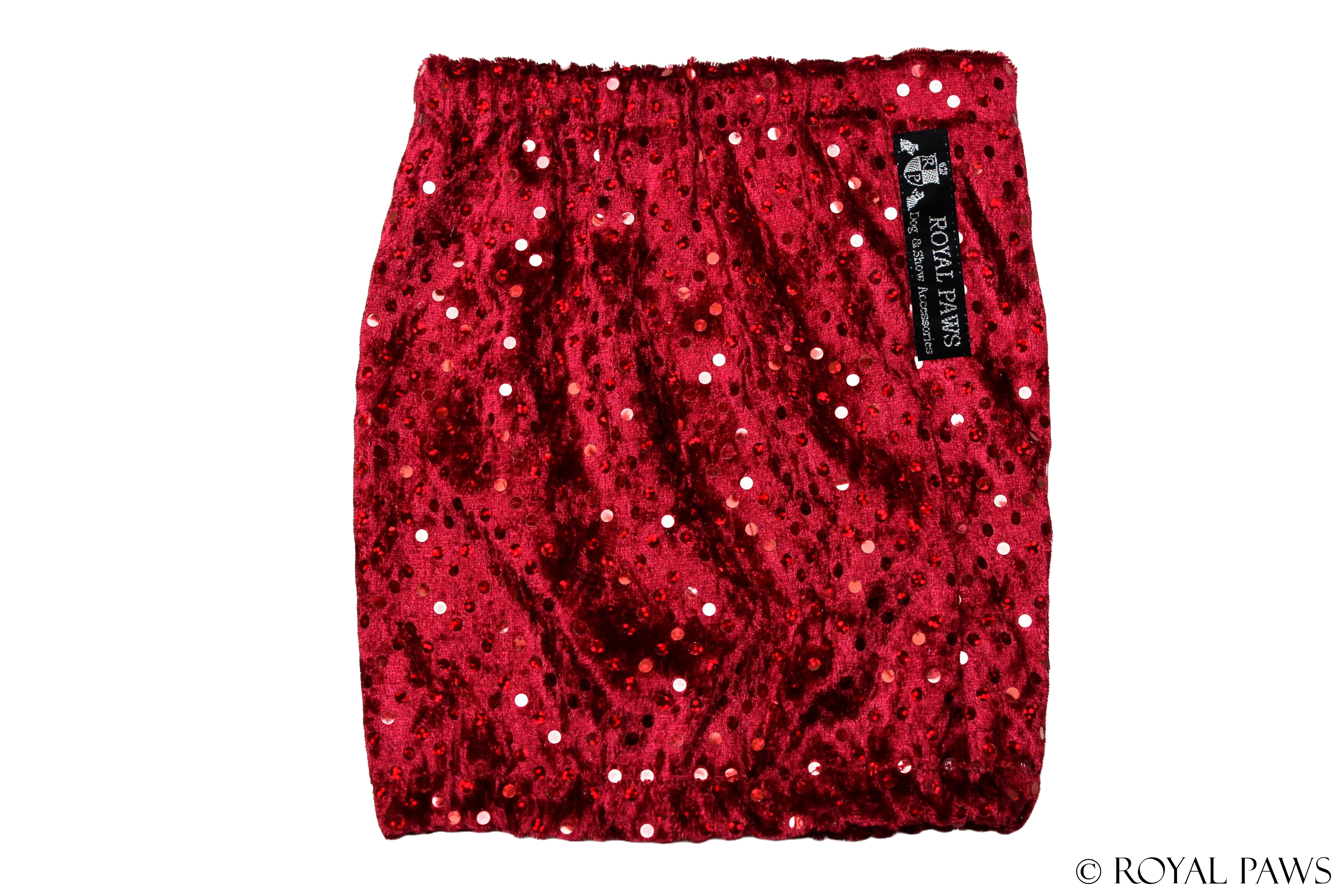 GLITTER SNOOD "DUNKELROT" - ROYAL PAWS Dog & Show Accessories