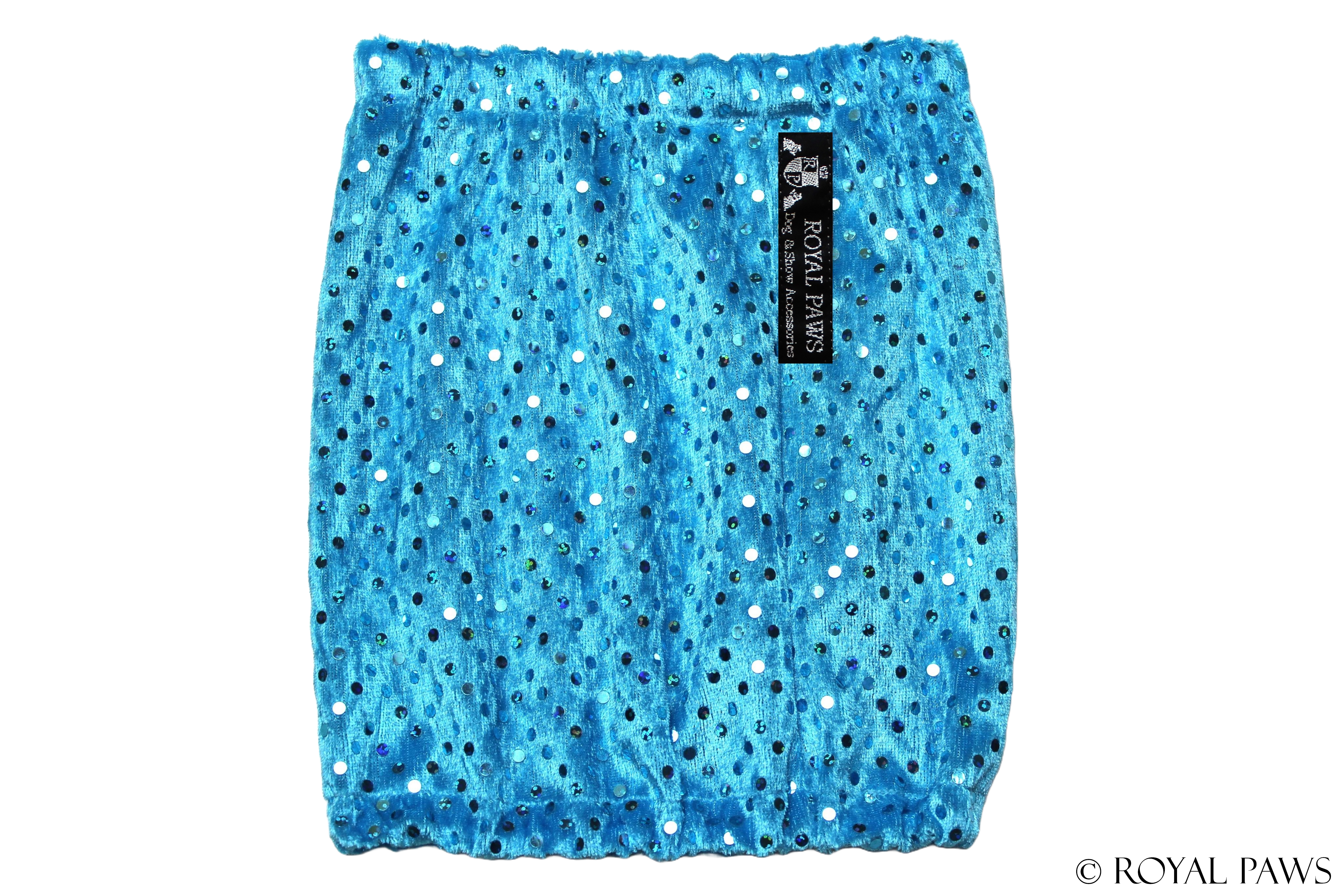 GLITTER SNOOD "TÜRKIS" - ROYAL PAWS Dog & Show Accessories