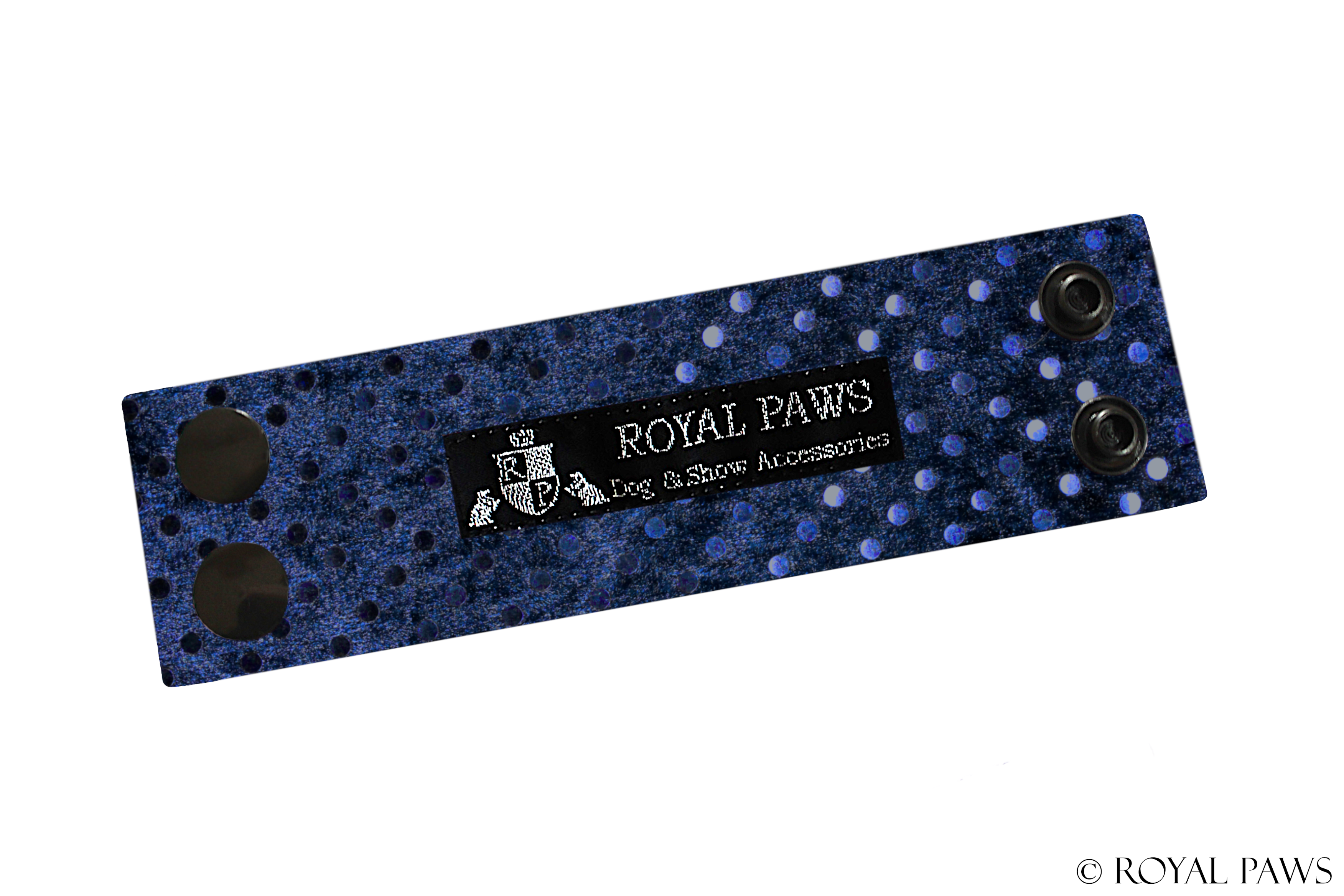 GLITTER SNOOD STRAP "DUNKELBLAU"