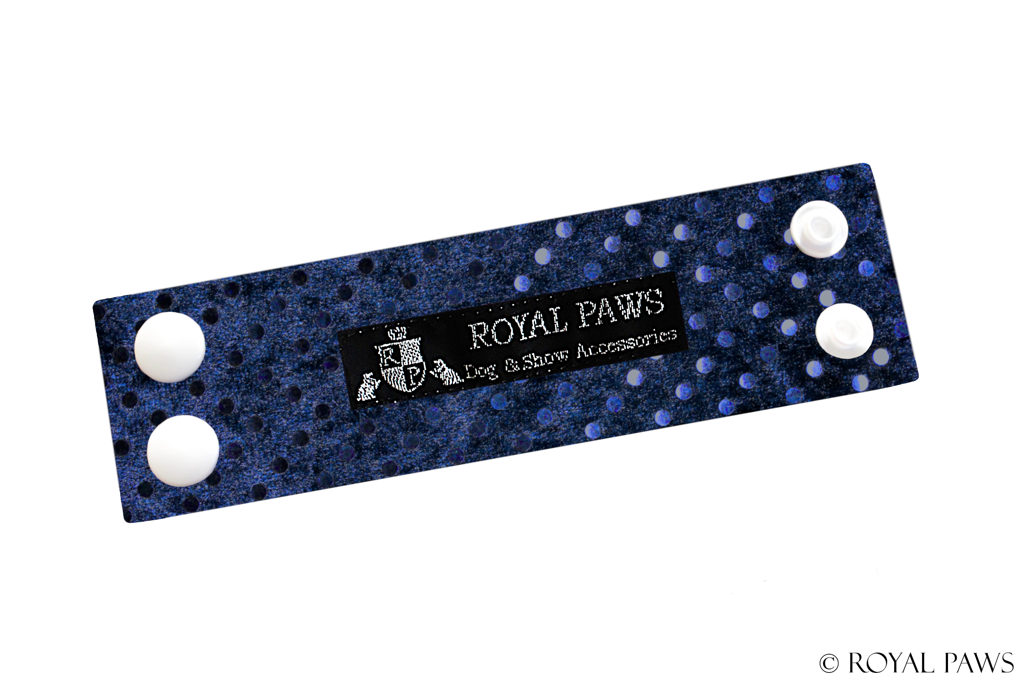 GLITTER SNOOD STRAP "DUNKELBLAU"
