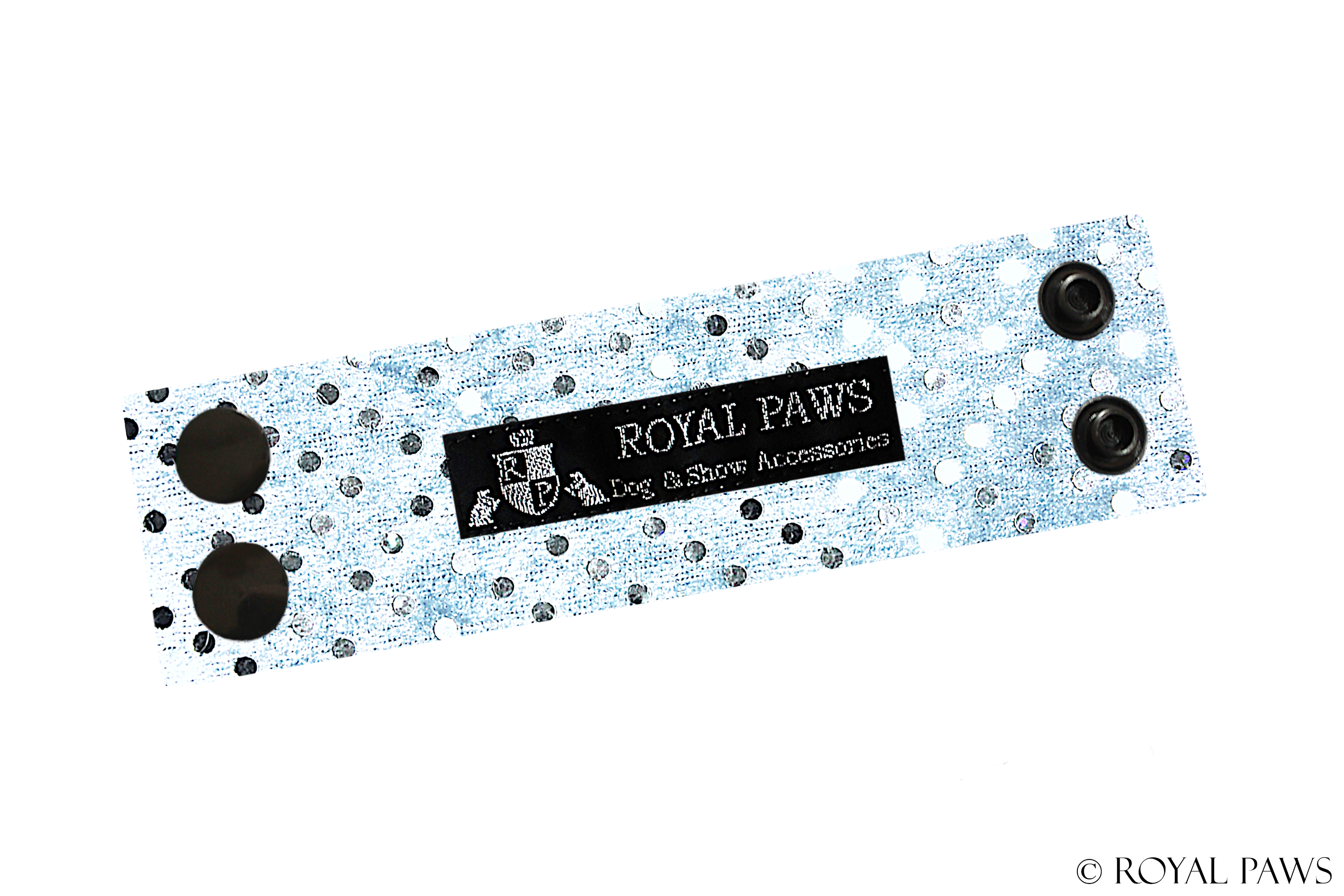GLITTER SNOOD STRAP "HELLBLAU"