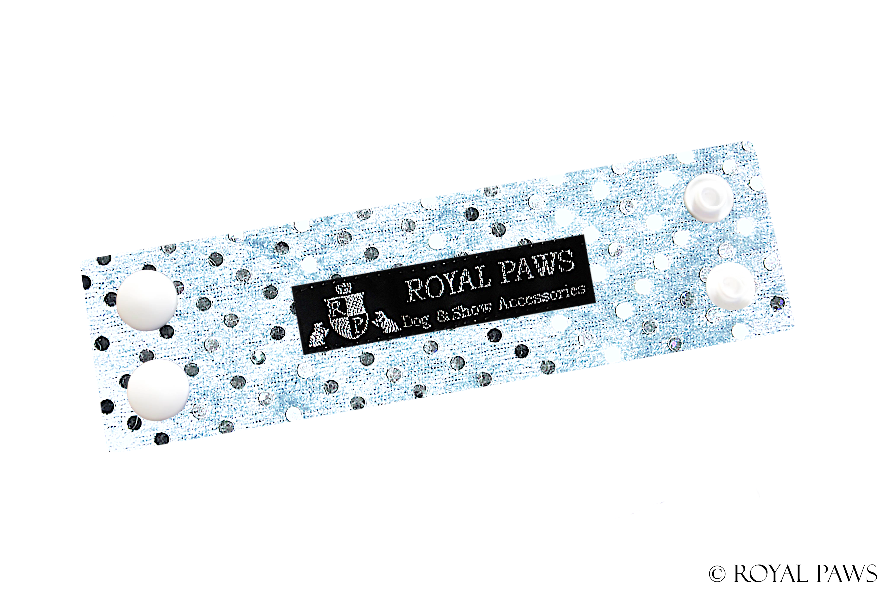 GLITTER SNOOD STRAP "HELLBLAU"