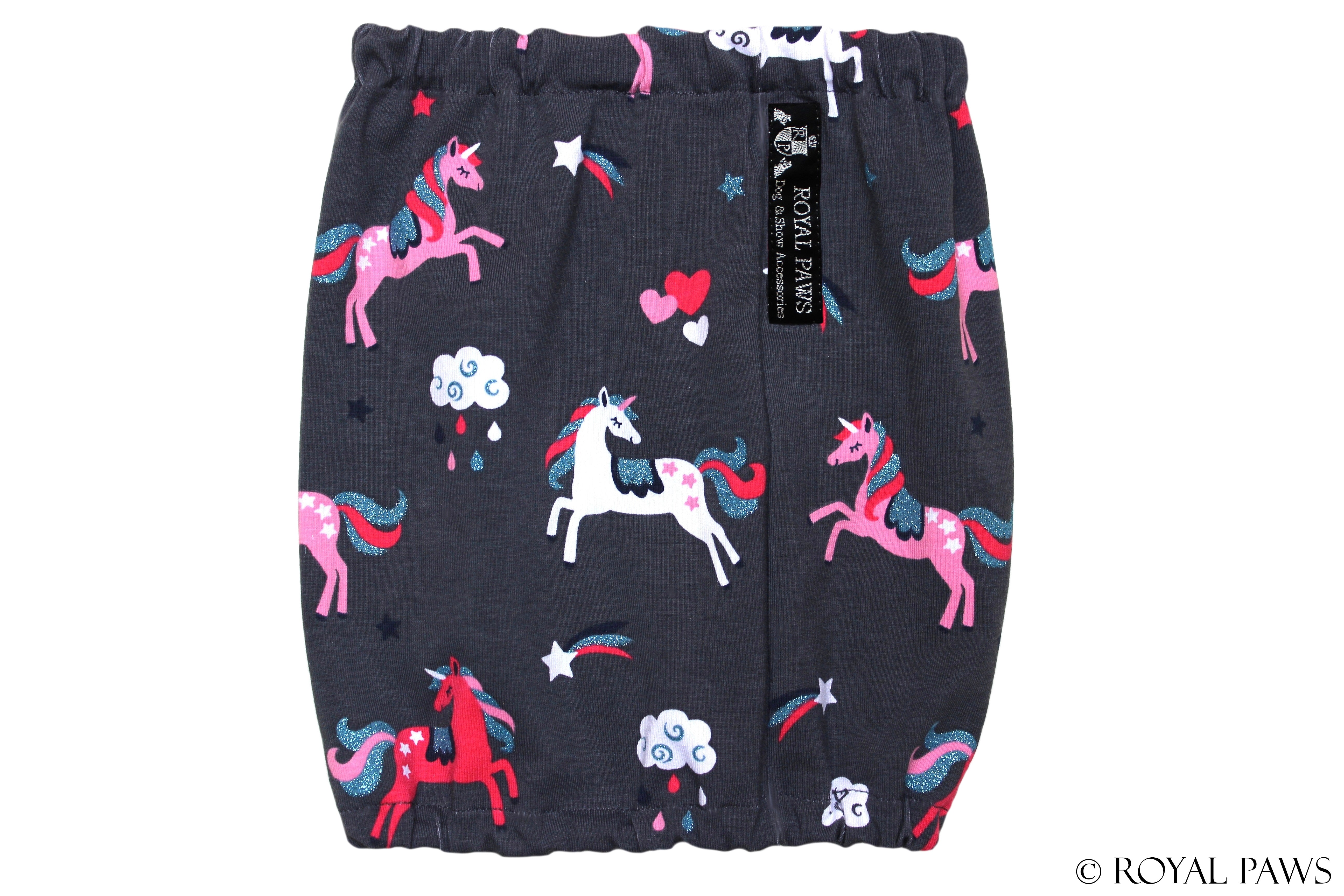 SAMPLE SALE % COMFORT SNOOD "MAGICAL UNICORN" - ROYAL PAWS Dog & Show Accessories
