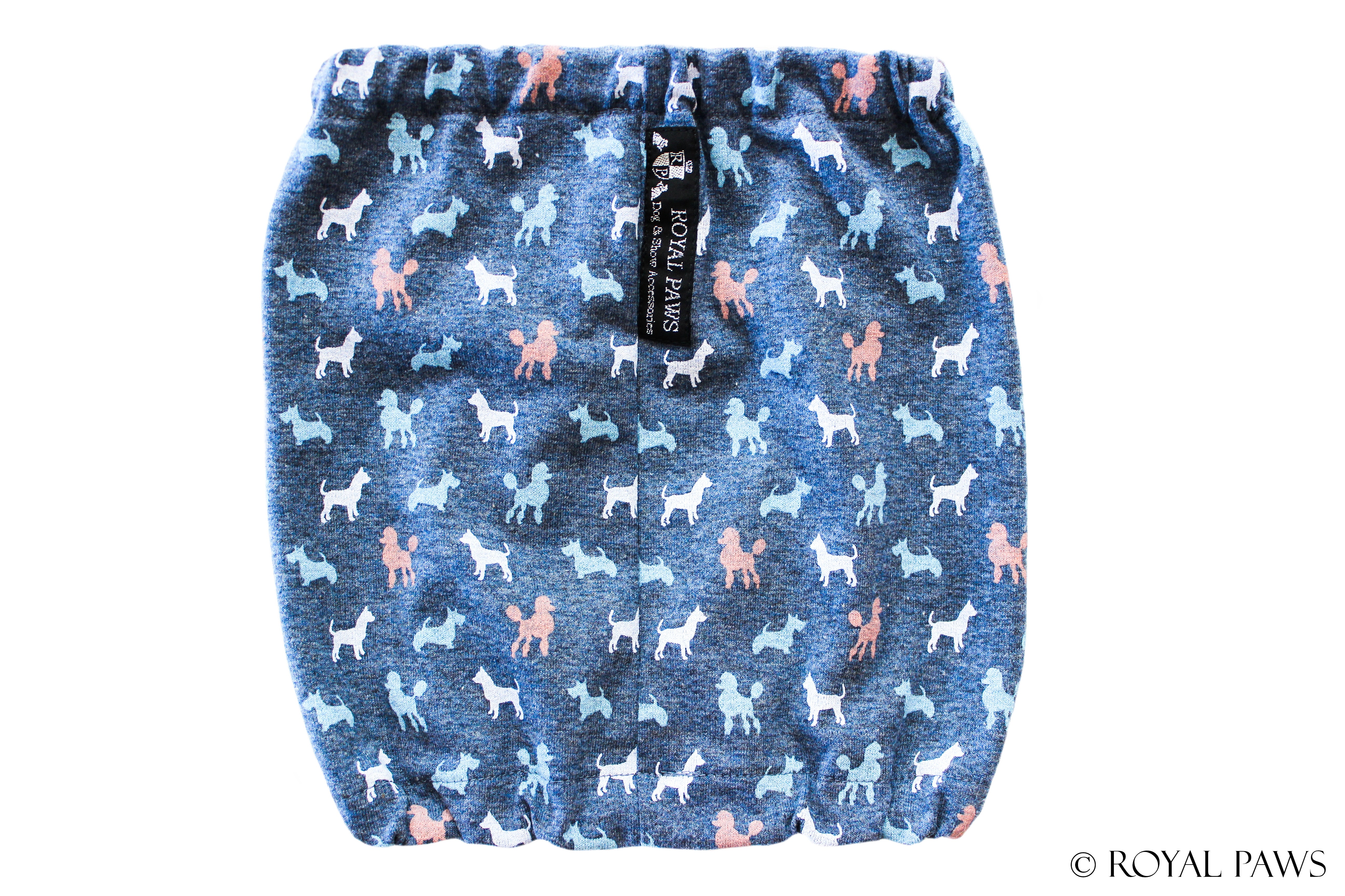 SAMPLE SALE % COMFORT SNOOD "SHOW DOGS" BLAU