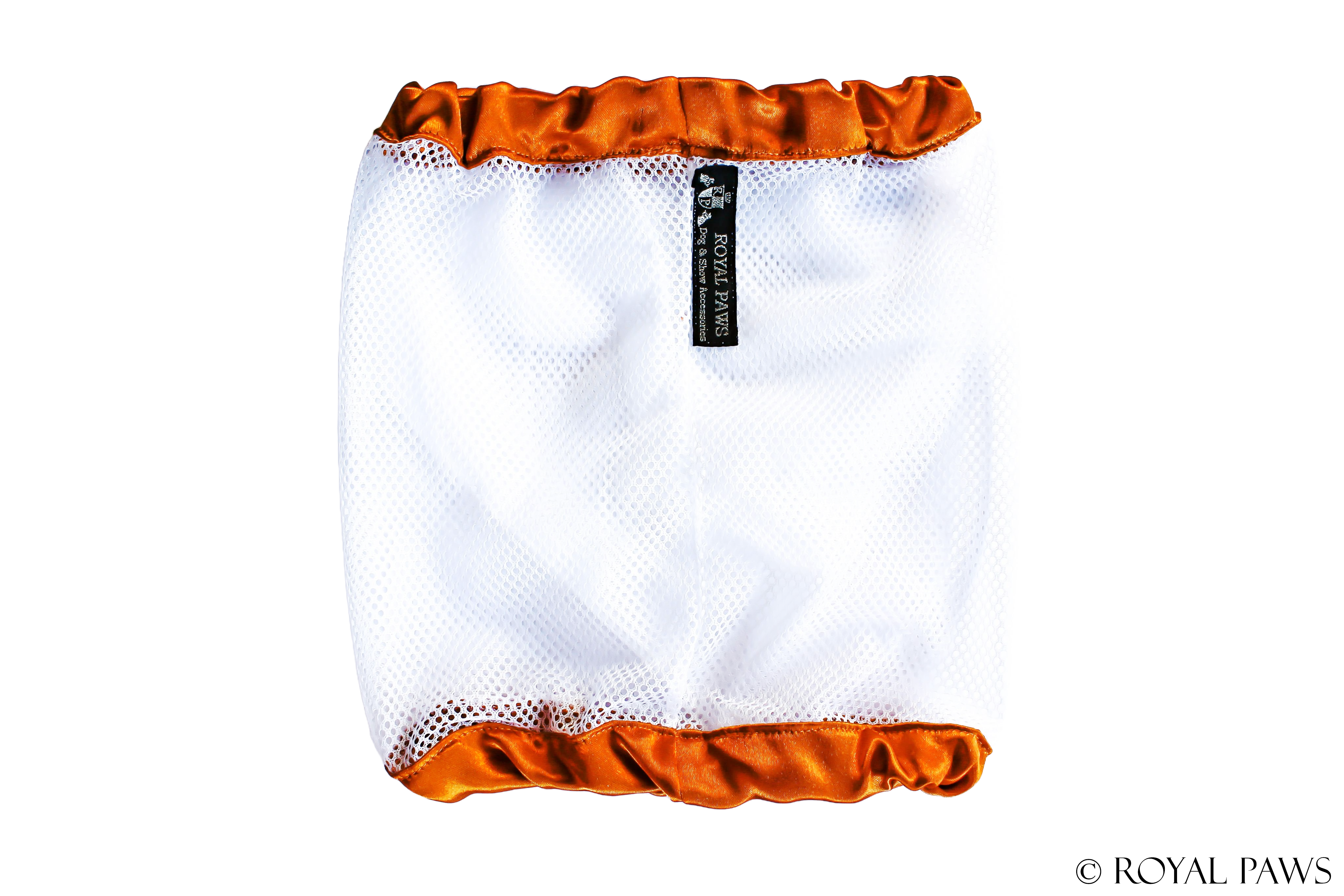SHINE SNOOD MESH "KUPFER/WEISS" - ROYAL PAWS Dog & Show Accessories