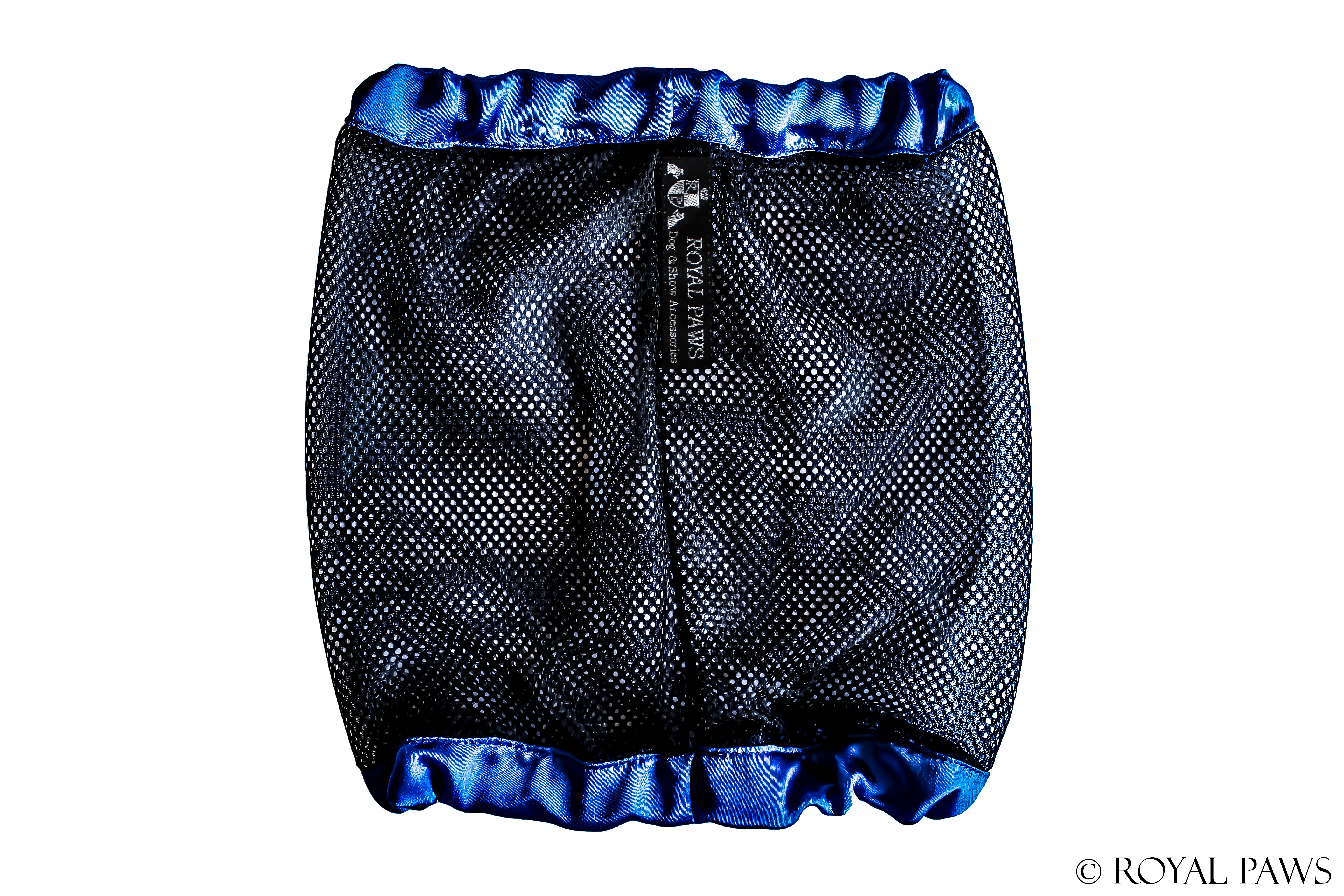 SHINE SNOOD MESH "BLAU/SCHWARZ" - ROYAL PAWS Dog & Show Accessories