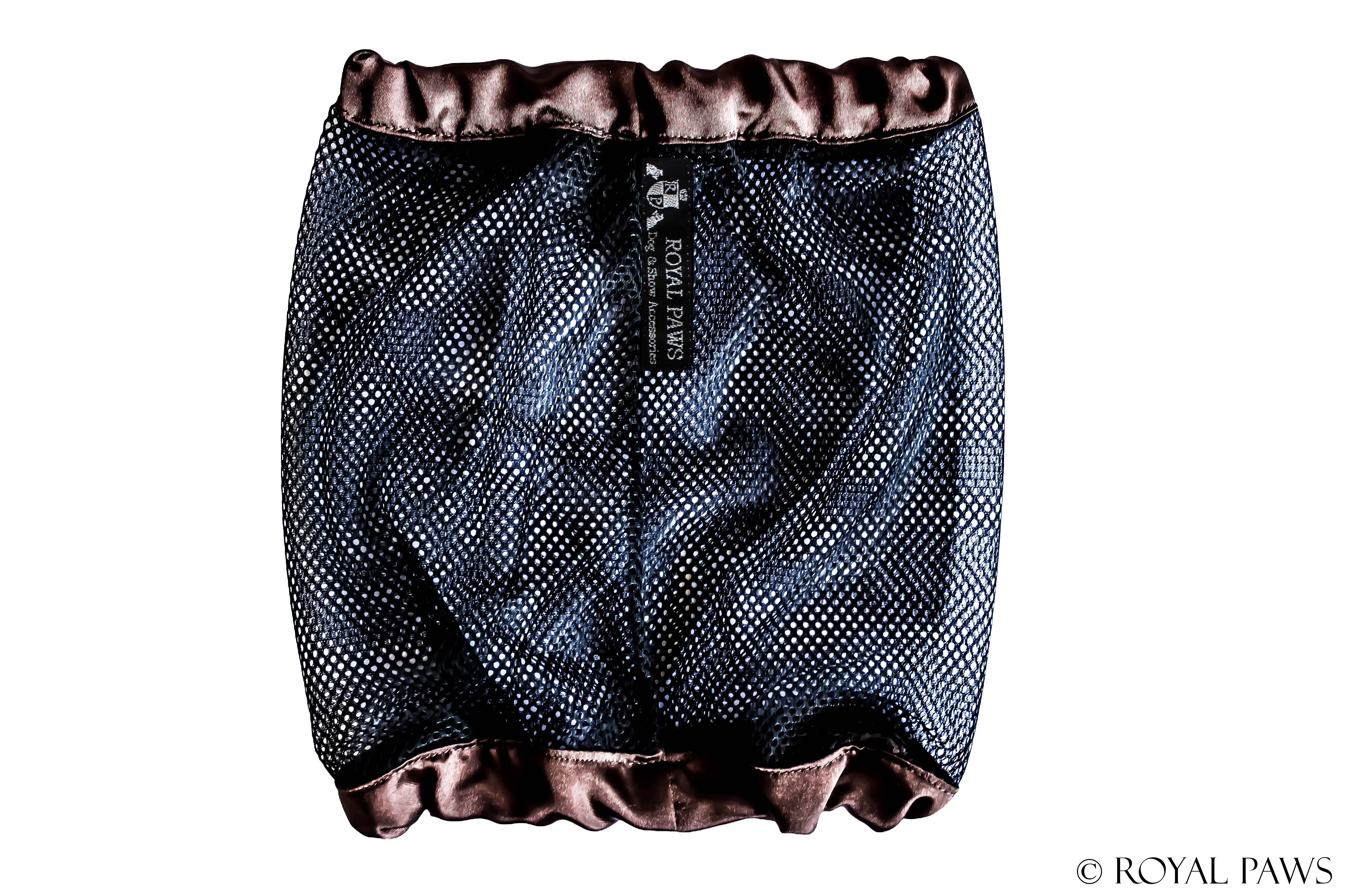 SHINE SNOOD MESH "BRAUN/SCHWARZ" - ROYAL PAWS Dog & Show Accessories