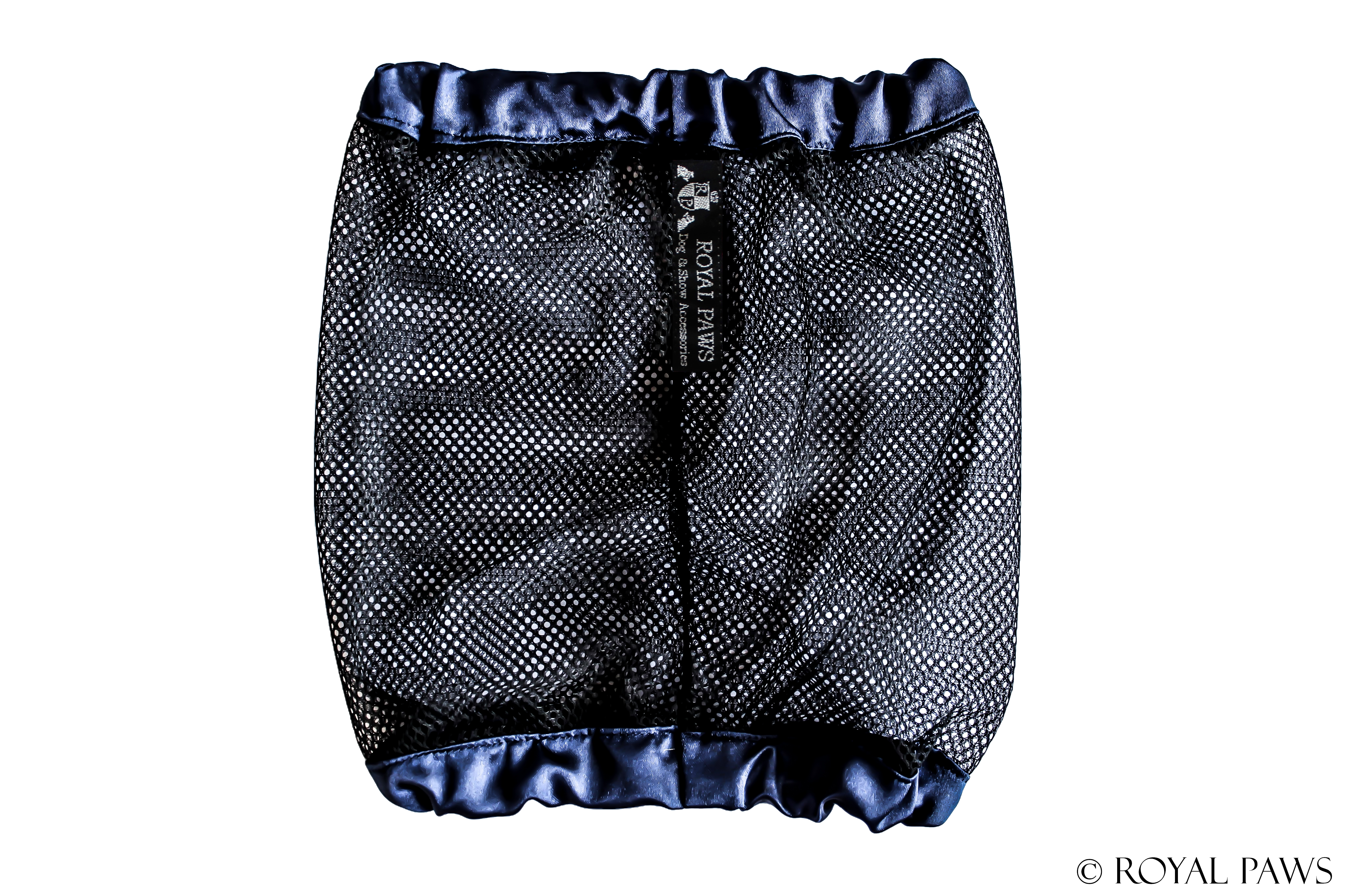 SHINE SNOOD MESH "DUNKELBLAU/SCHWARZ" - ROYAL PAWS Dog & Show Accessories