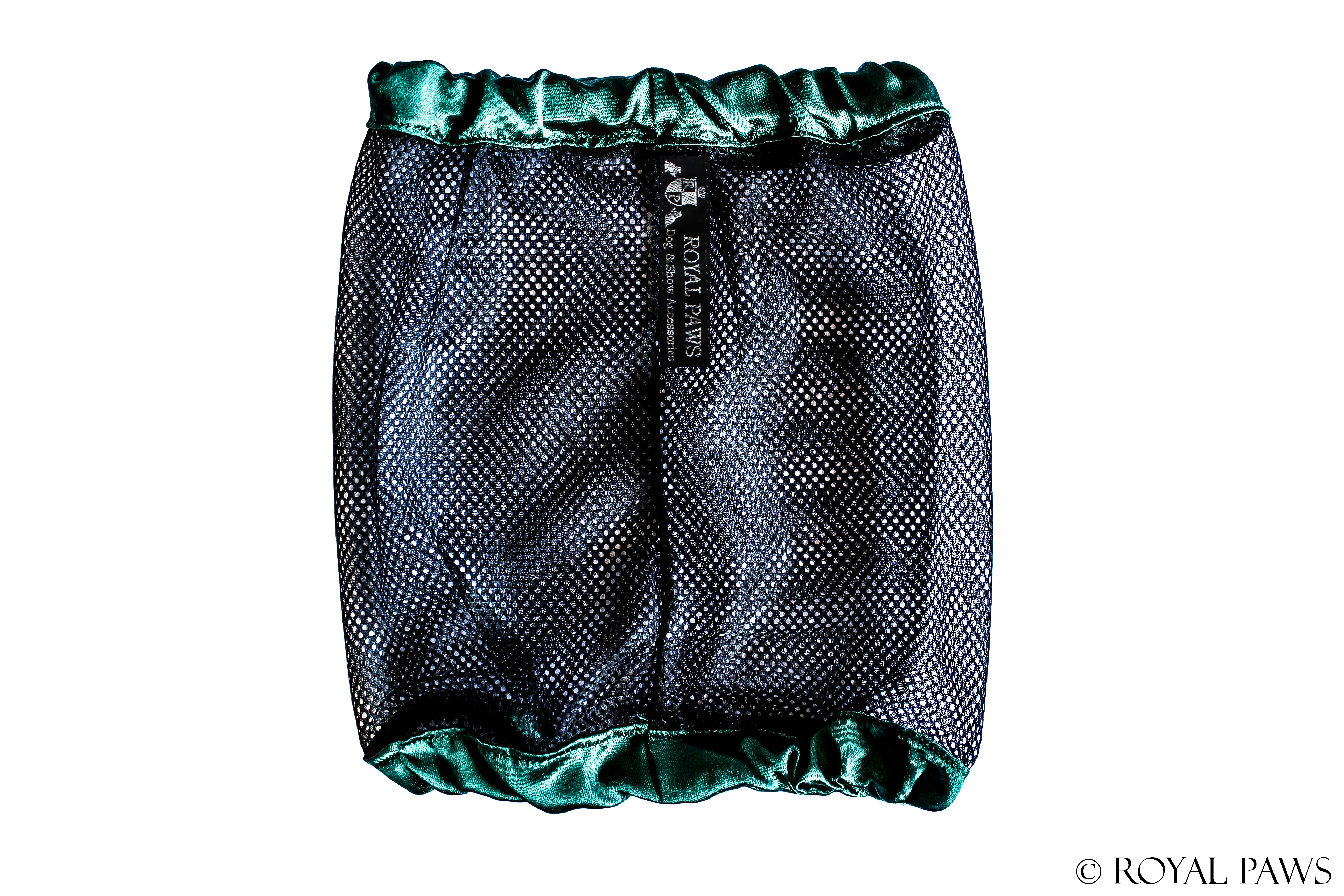 SHINE SNOOD MESH "DUNKELGRÜN/SCHWARZ" - ROYAL PAWS Dog & Show Accessories
