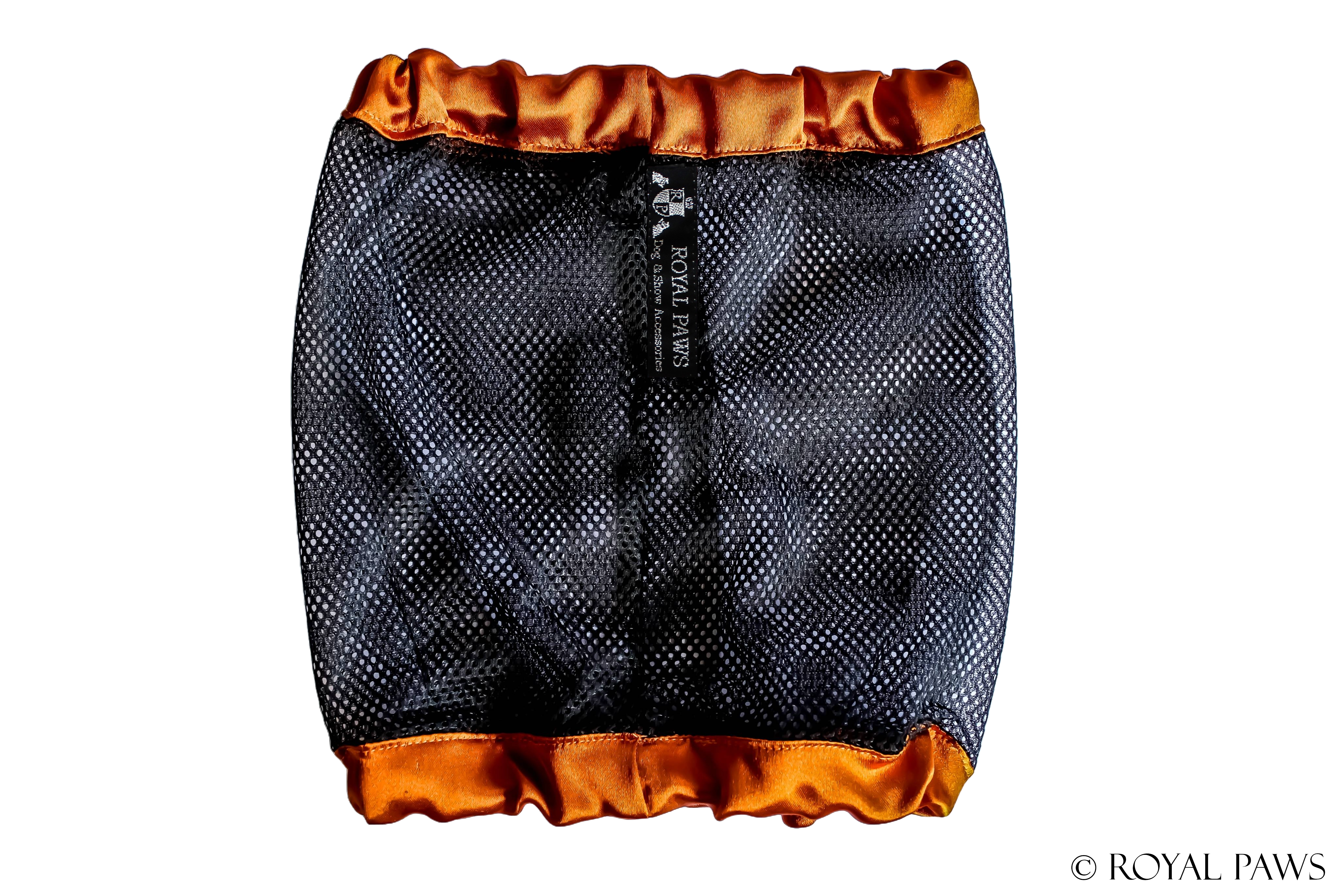 SHINE SNOOD MESH "KUPFER/SCHWARZ" - ROYAL PAWS Dog & Show Accessories