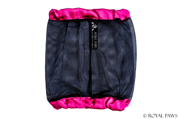 SHINE SNOOD MESH "PINK/SCHWARZ" - ROYAL PAWS Dog & Show Accessories