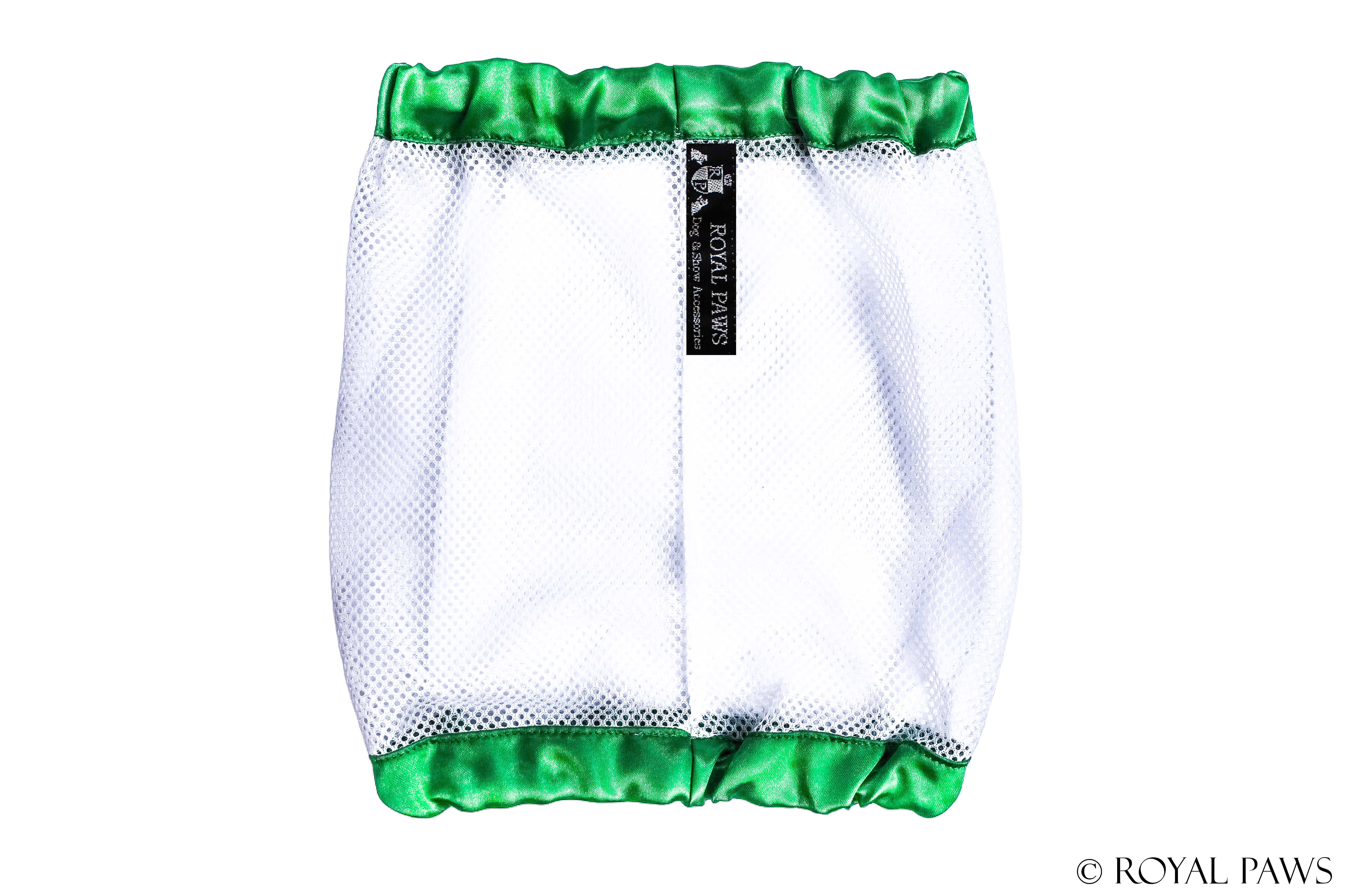 SHINE SNOOD MESH "GRÜN/WEISS" - ROYAL PAWS Dog & Show Accessories
