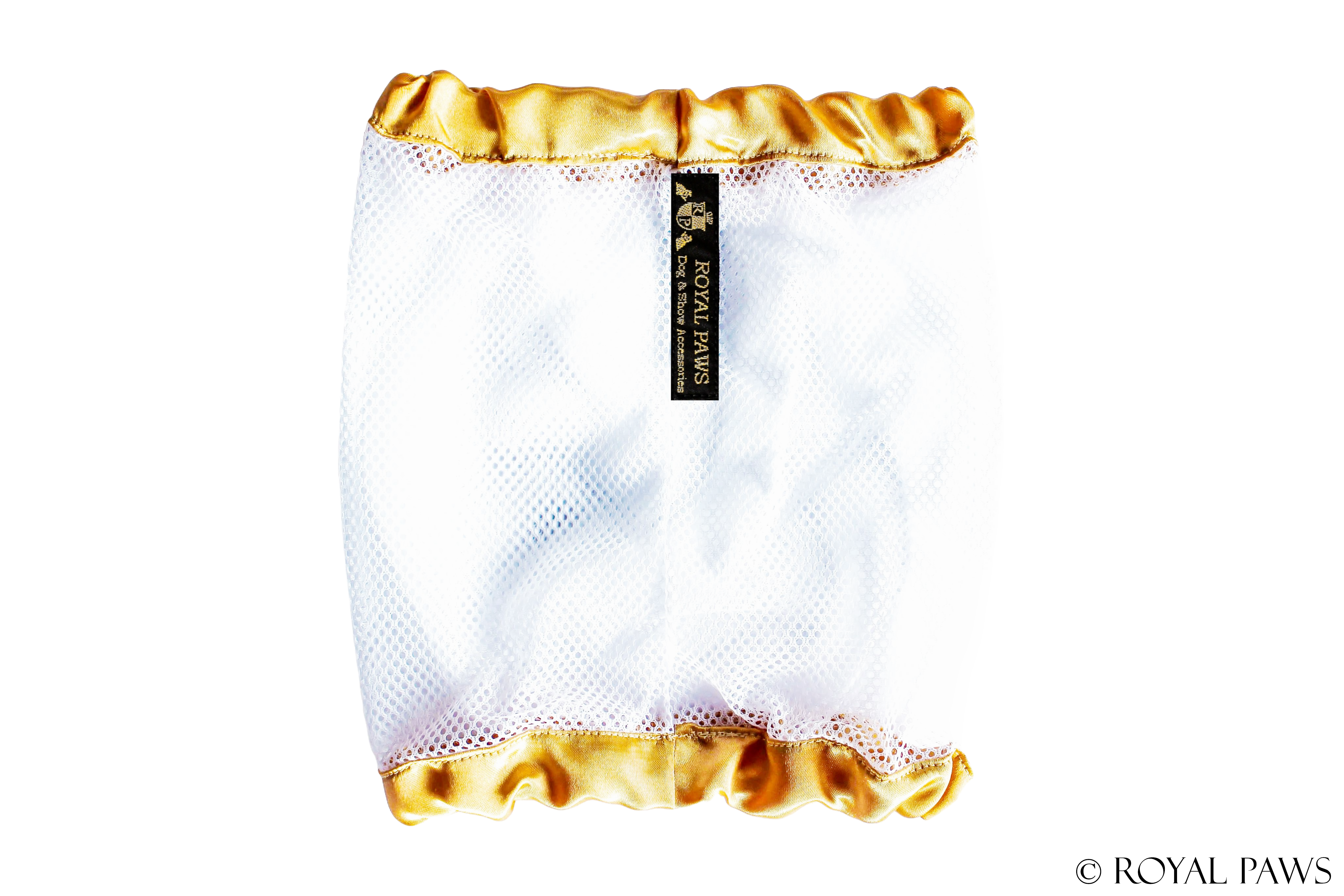 SAMPLE SALE % SHINE SNOOD MESH "GOLD/WEISS"