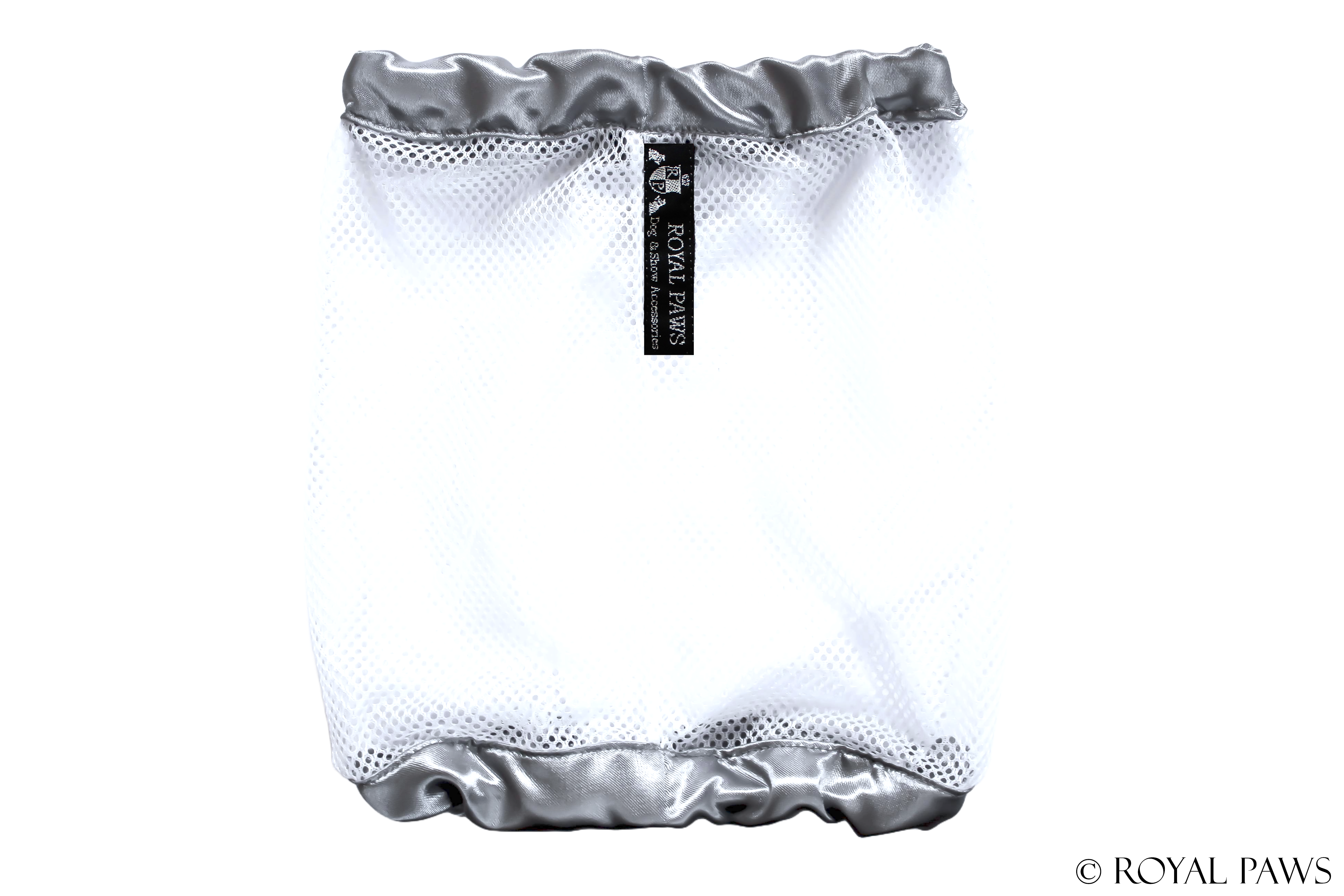 SAMPLE SALE % SHINE SNOOD MESH "SILBER/WEISS"