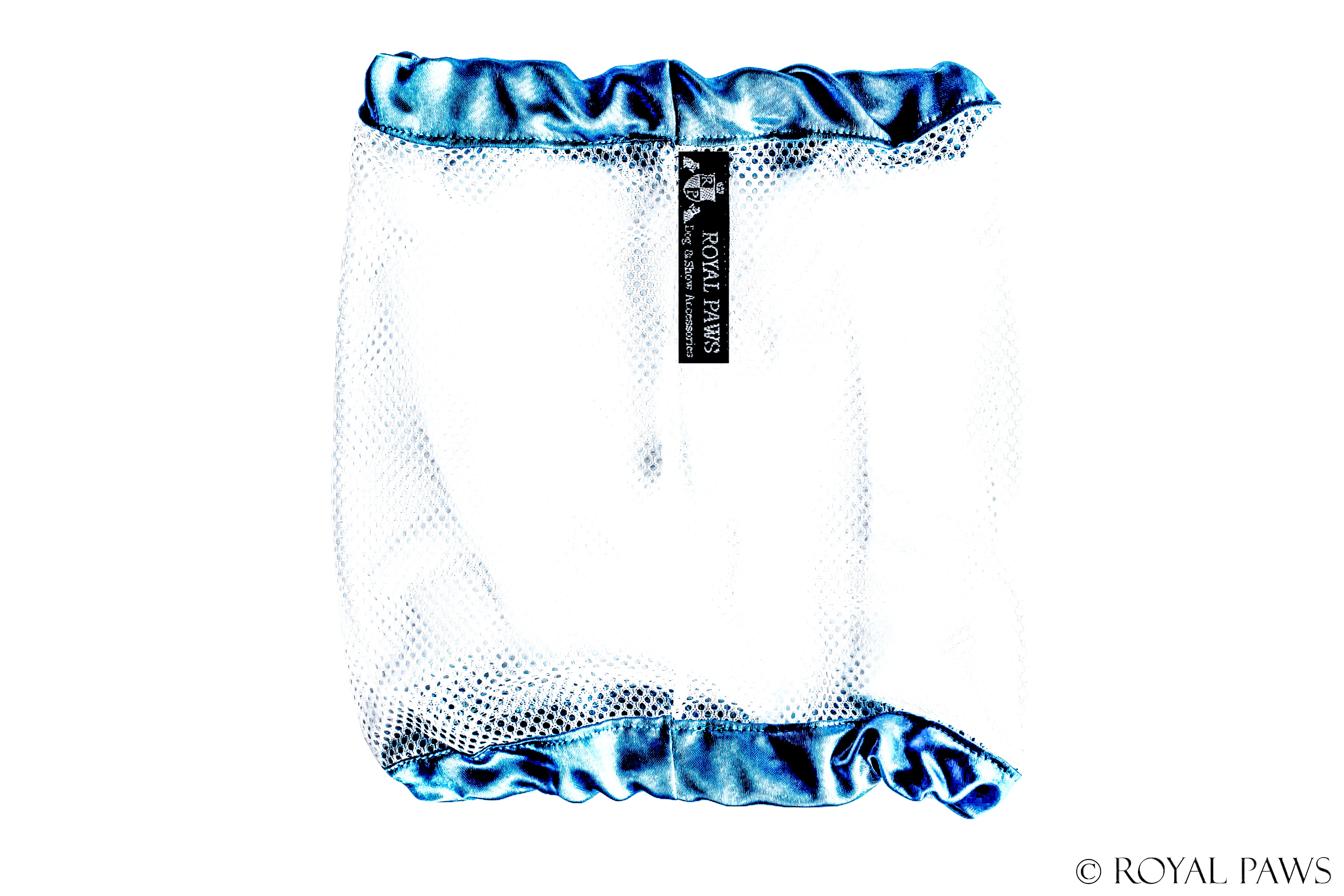 SAMPLE SALE % SHINE SNOOD MESH "TÜRKIS/WEISS"