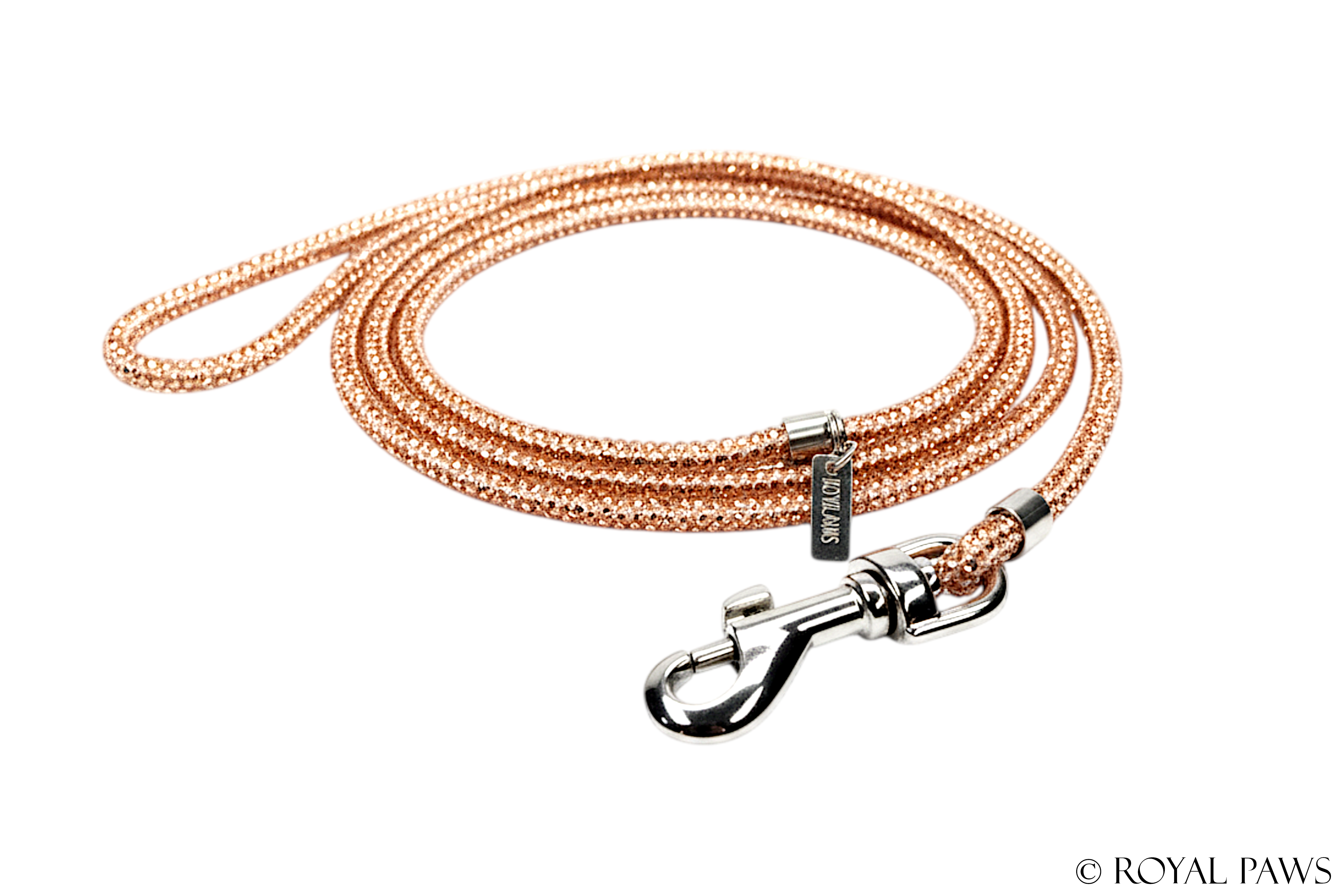 CRYSTAL SHOW LEASH "GOLD"