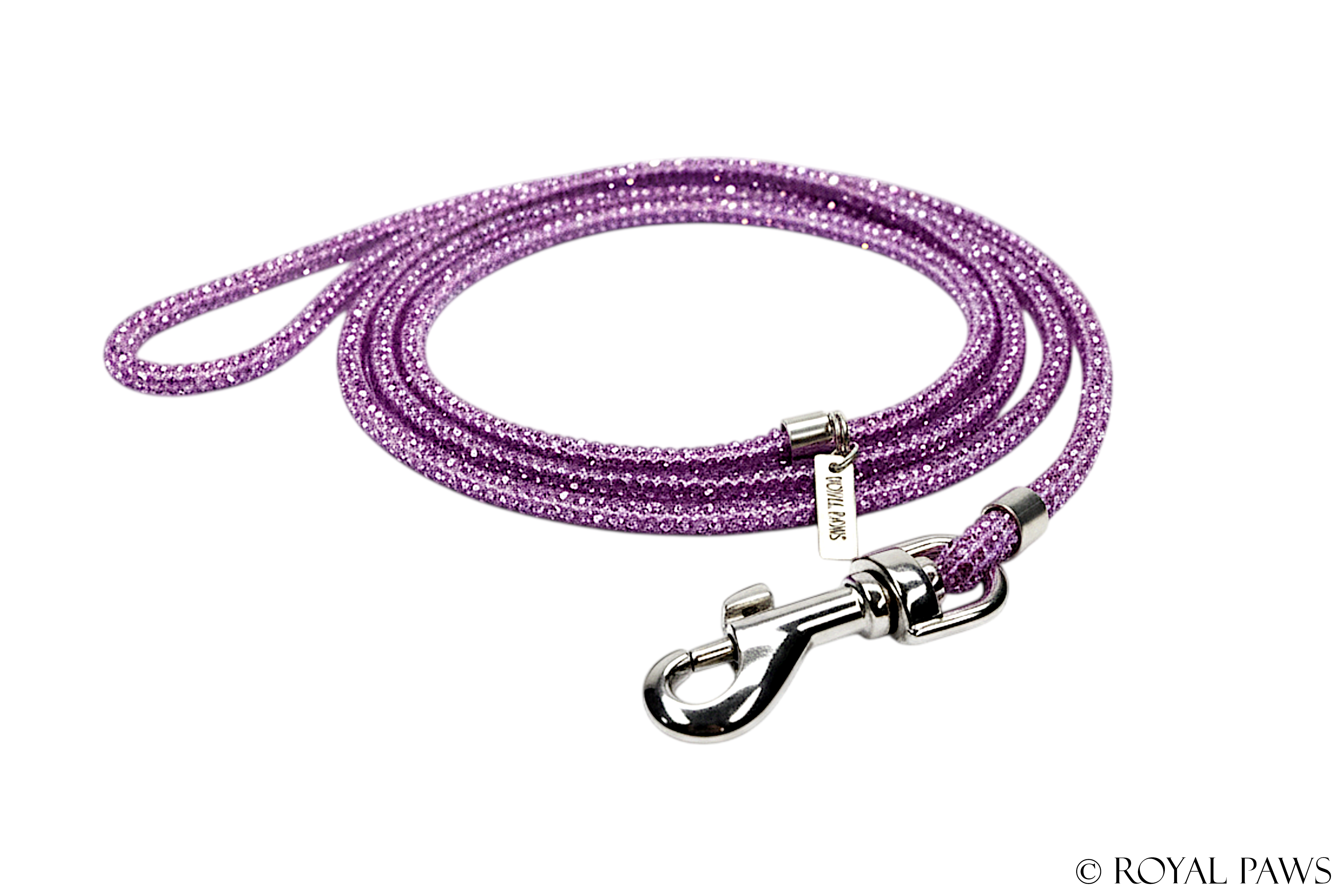 CRYSTAL SHOW LEASH "PURPLE"