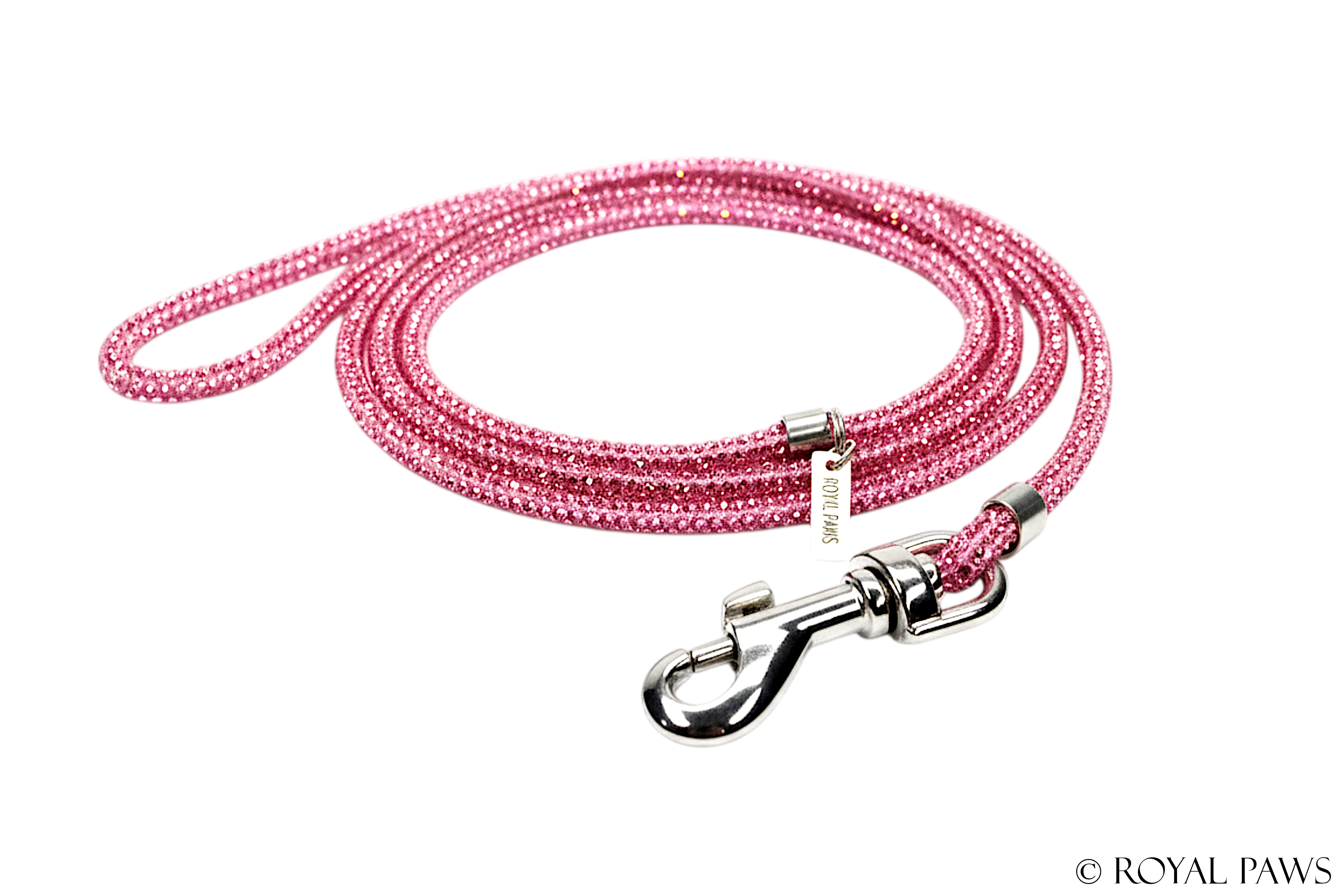 CRYSTAL SHOW LEASH "ROSE"