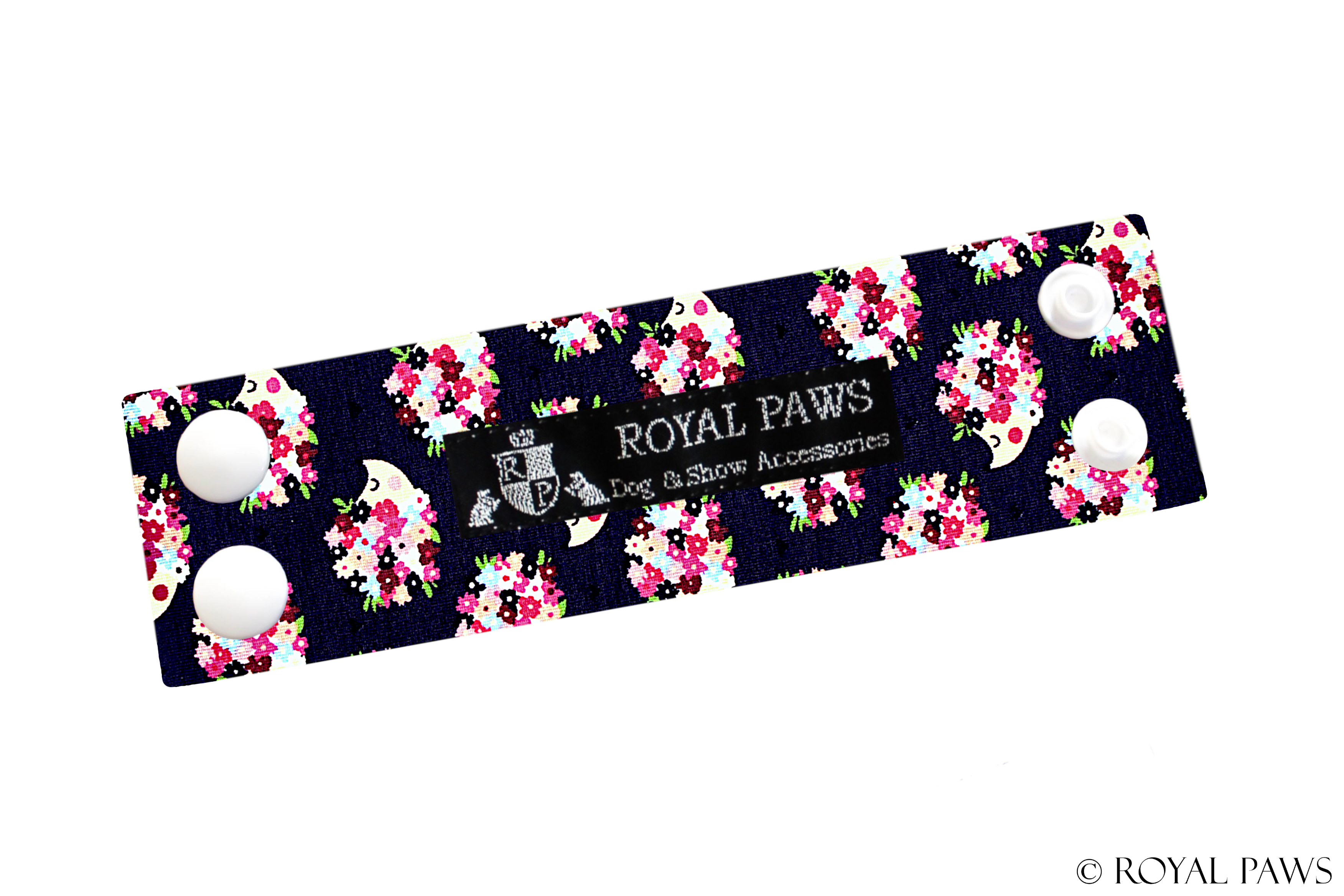 COMFORT SNOOD STRAP "BETTY BLOSSOM HEDGY" DARK BLUE