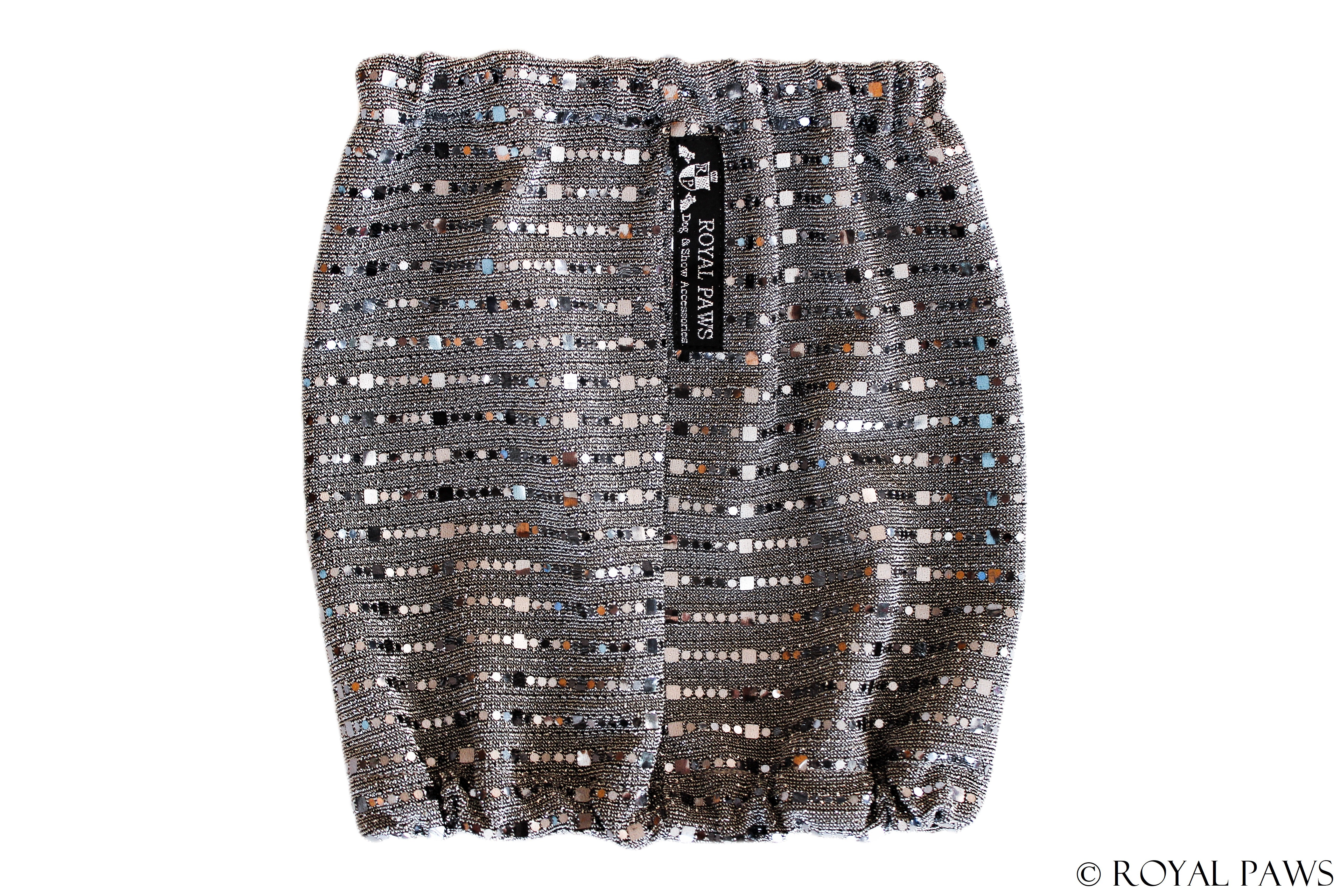 EXCLUSIV SNOOD "SILVER FLASH LIGHT" - ROYAL PAWS Dog & Show Accessories