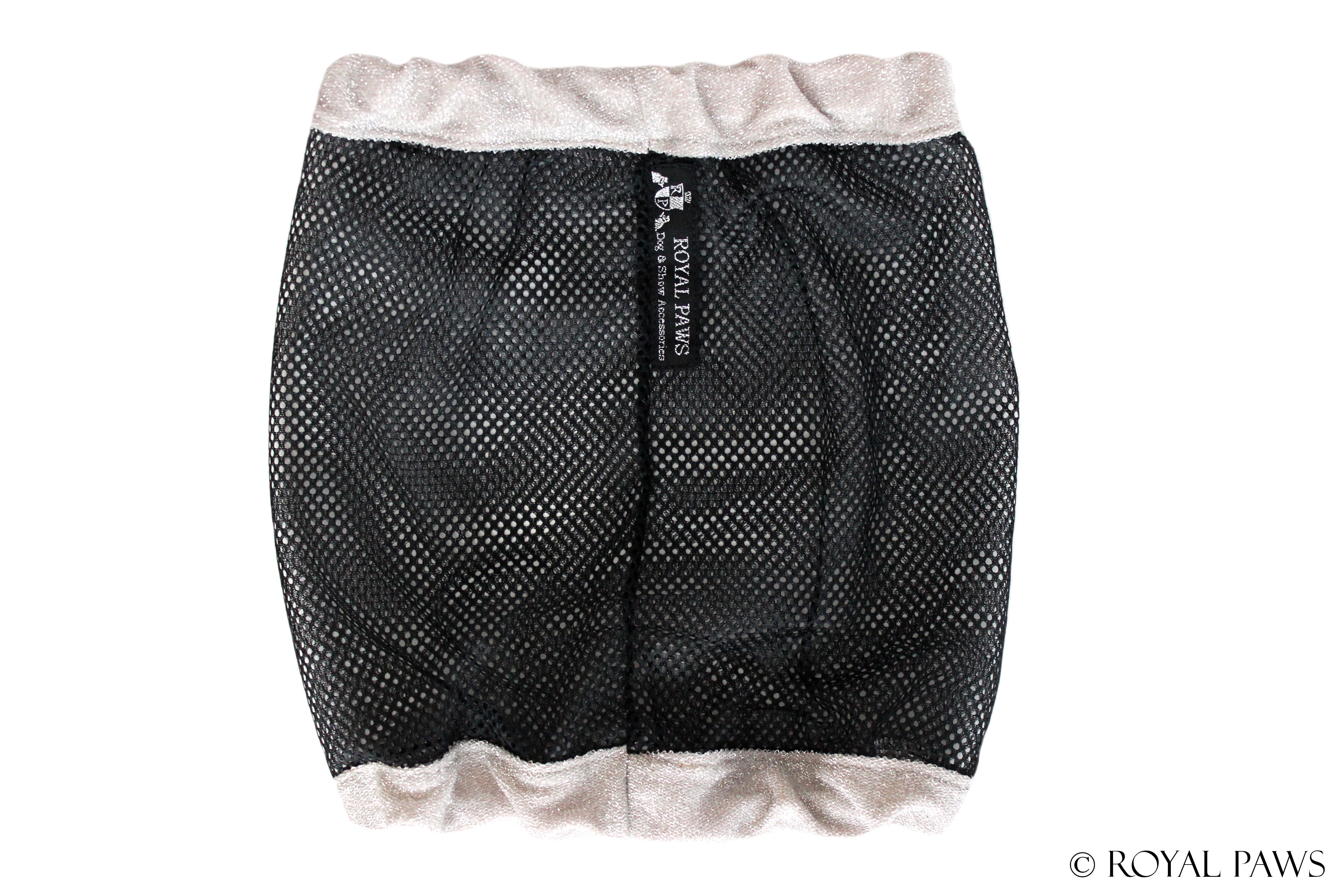 EXCLUSIV SNOOD MESH "SPARKLING" CHAMPAGNER - ROYAL PAWS Dog & Show Accessories