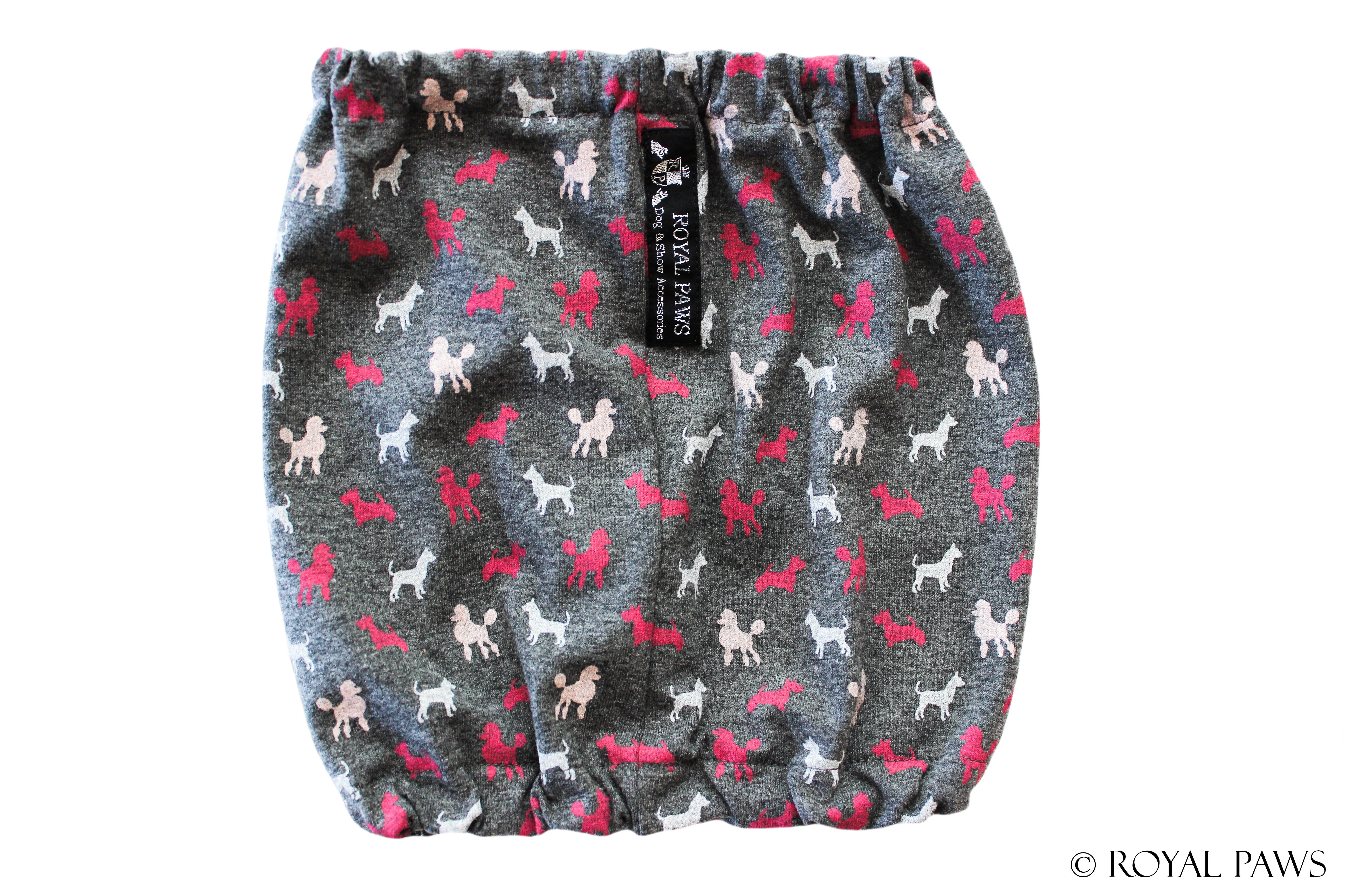 COMFORT SNOOD "SHOW DOGS" GRAU - ROYAL PAWS Dog & Show Accessories